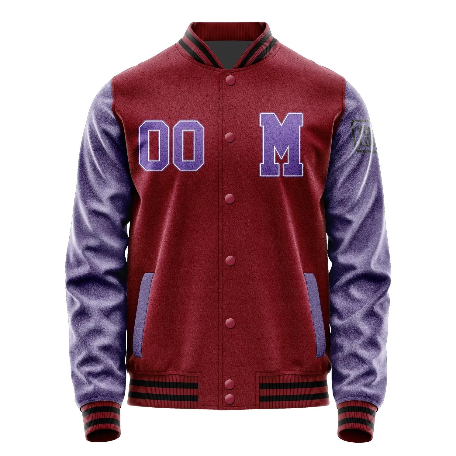 Custom Crimson Red Light Purple Jacket