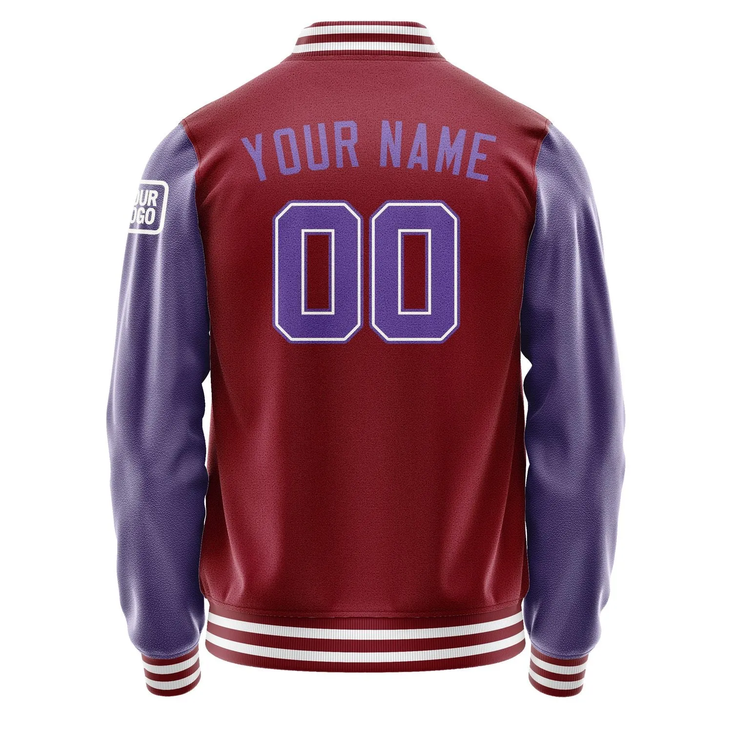 Custom Crimson Red Light Purple Jacket