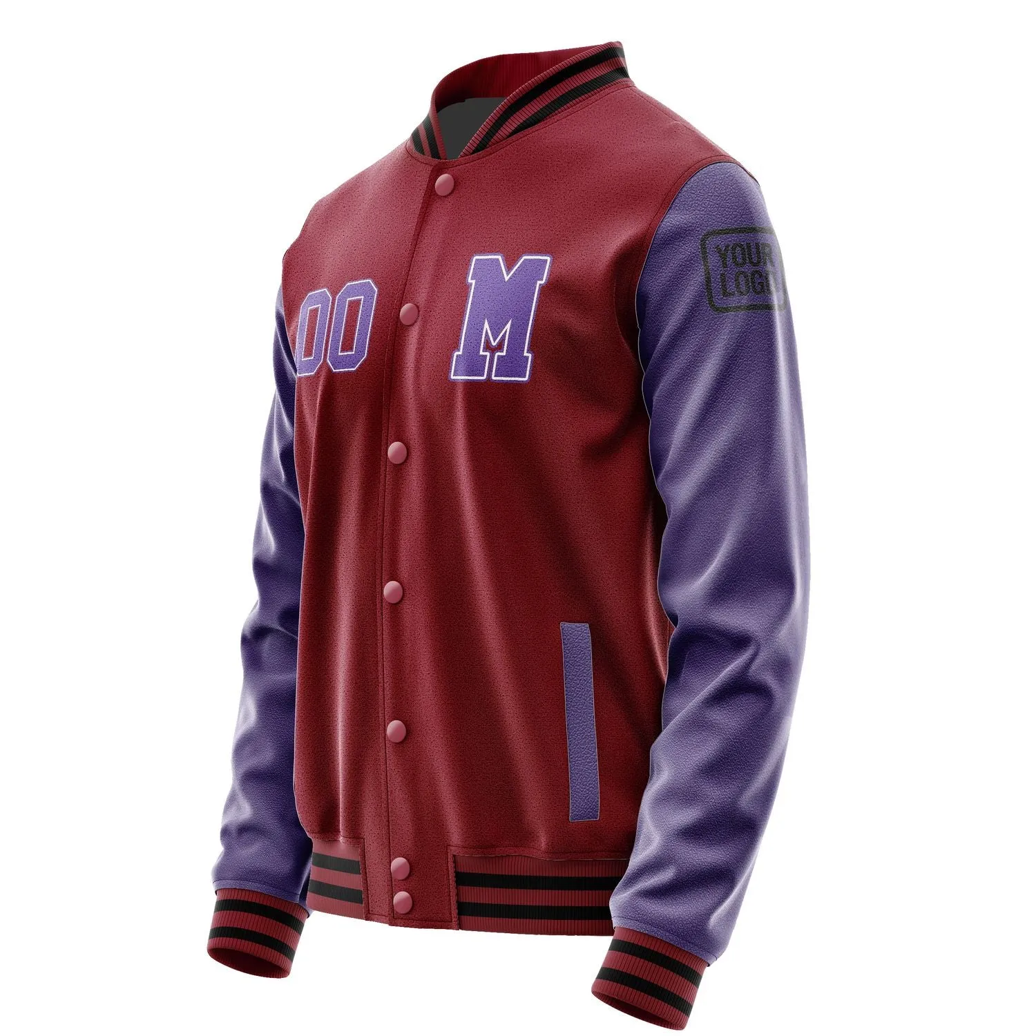 Custom Crimson Red Light Purple Jacket