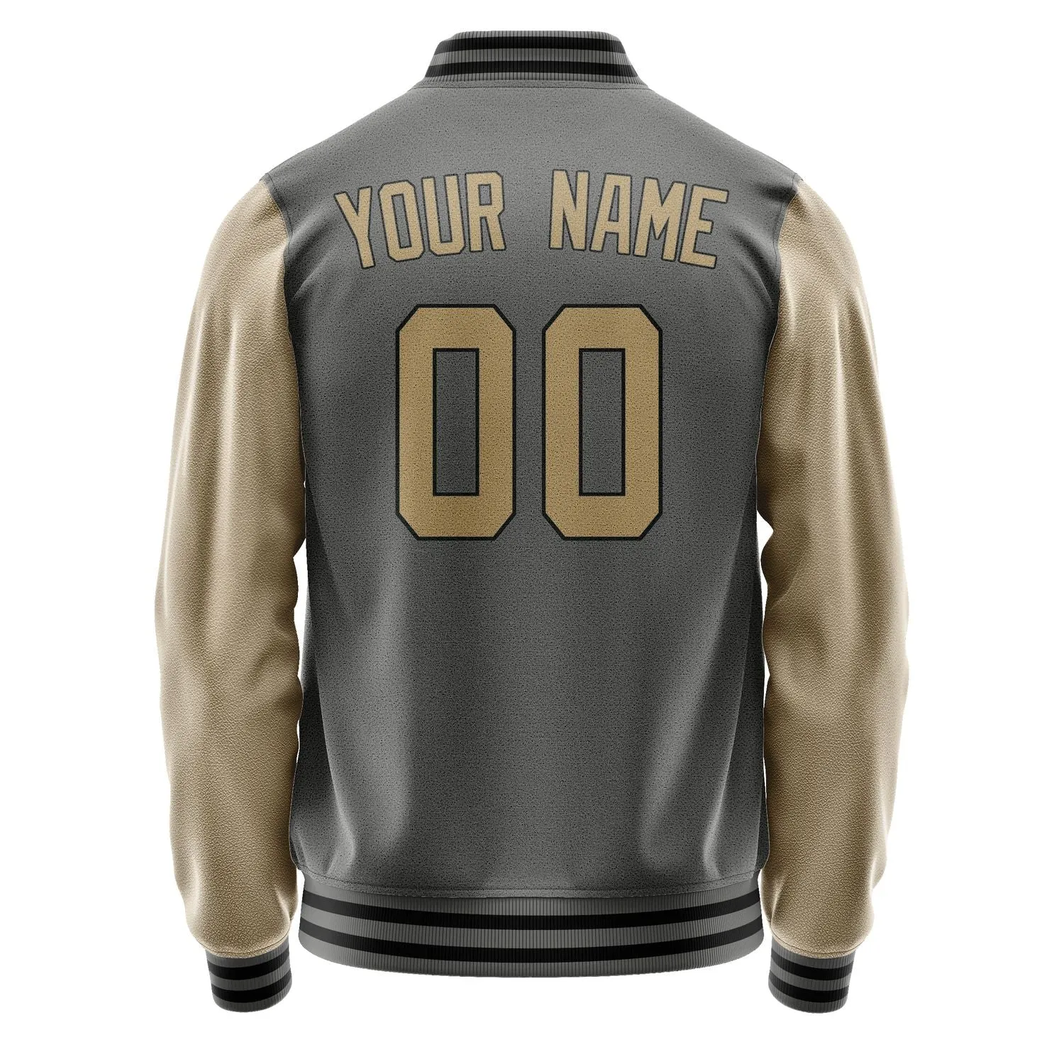 Custom Dark Grey Light Khaki Jacket