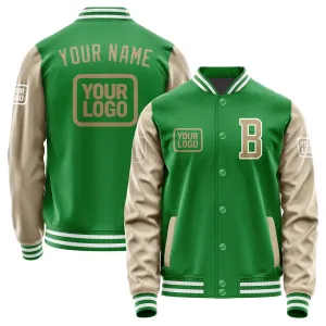 Custom Emerald Green Light Khaki Jacket
