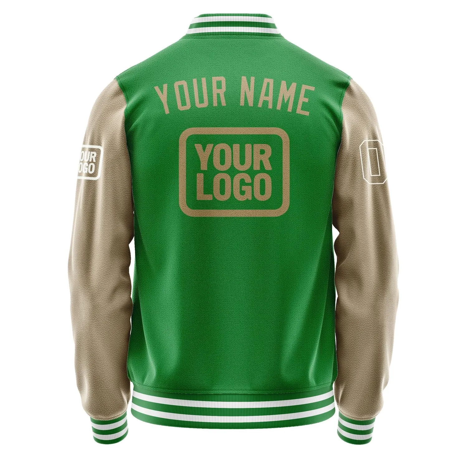 Custom Emerald Green Light Khaki Jacket