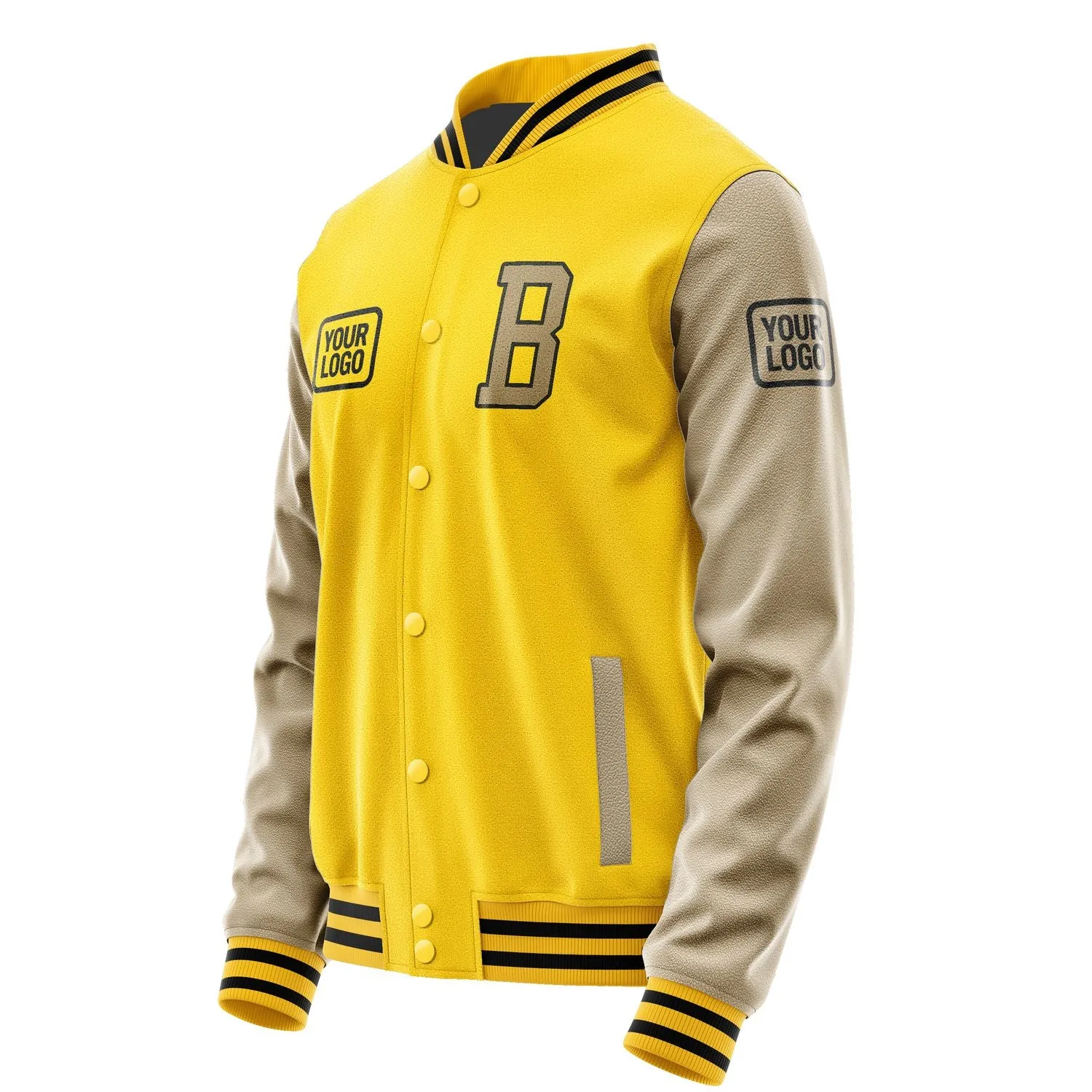 Custom Gold Light Khaki Jacket