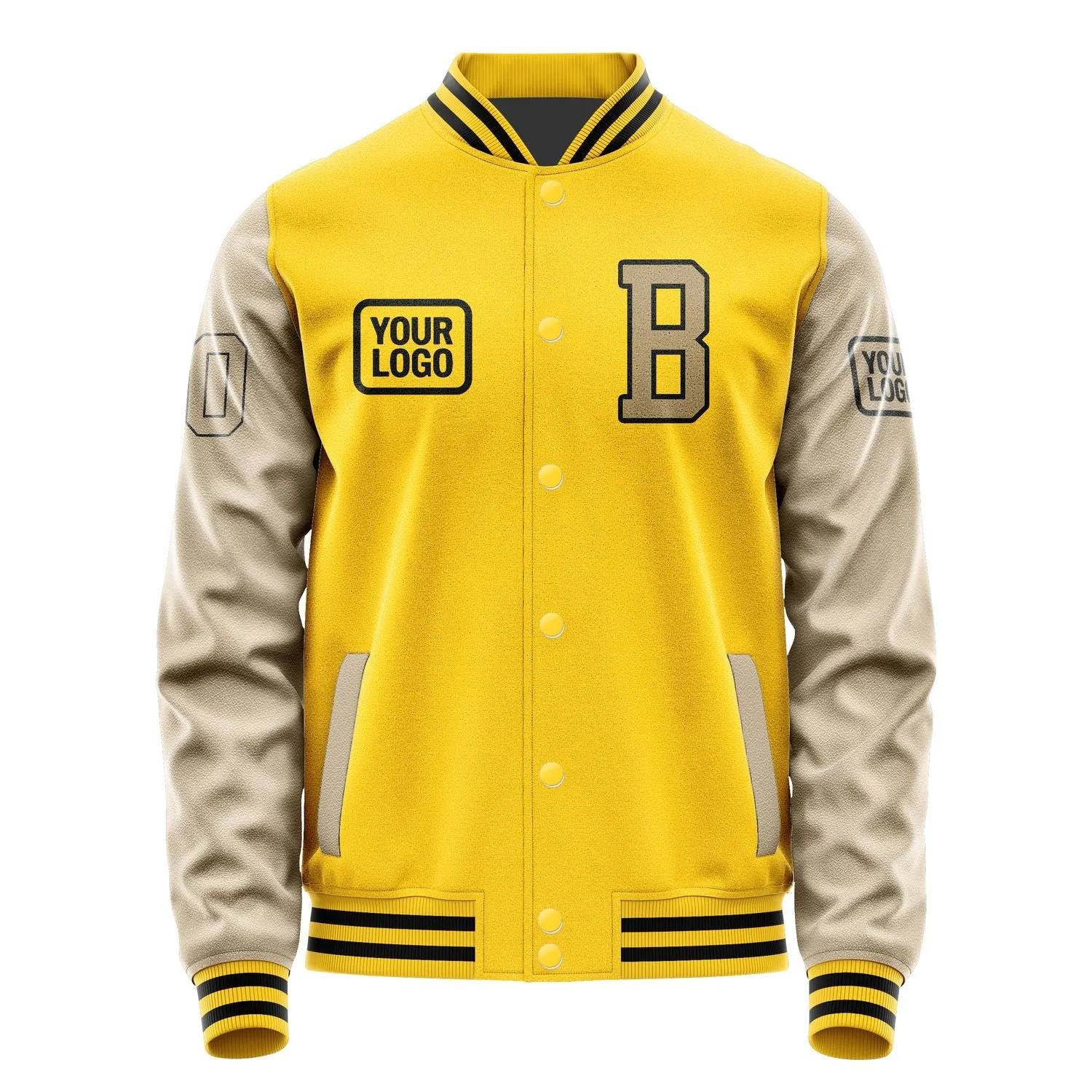 Custom Gold Light Khaki Jacket
