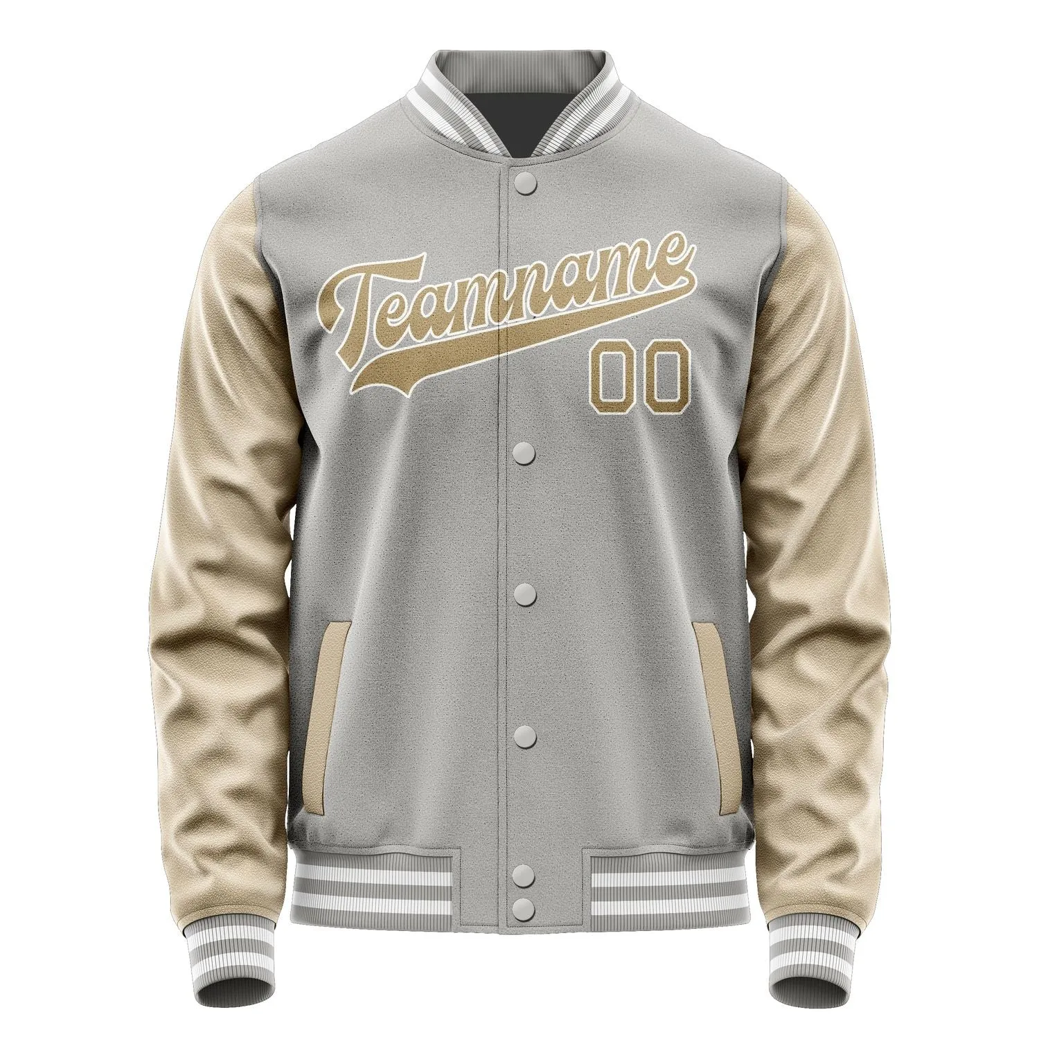 Custom Gray Light Khaki Jacket
