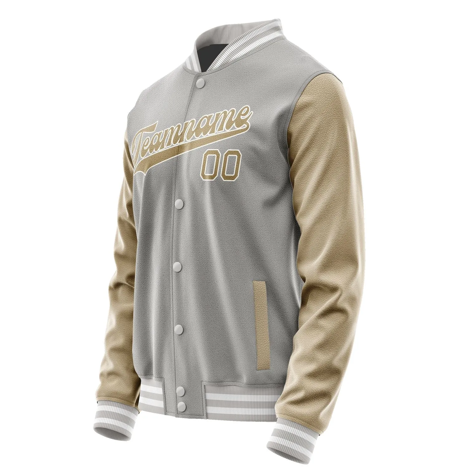 Custom Gray Light Khaki Jacket