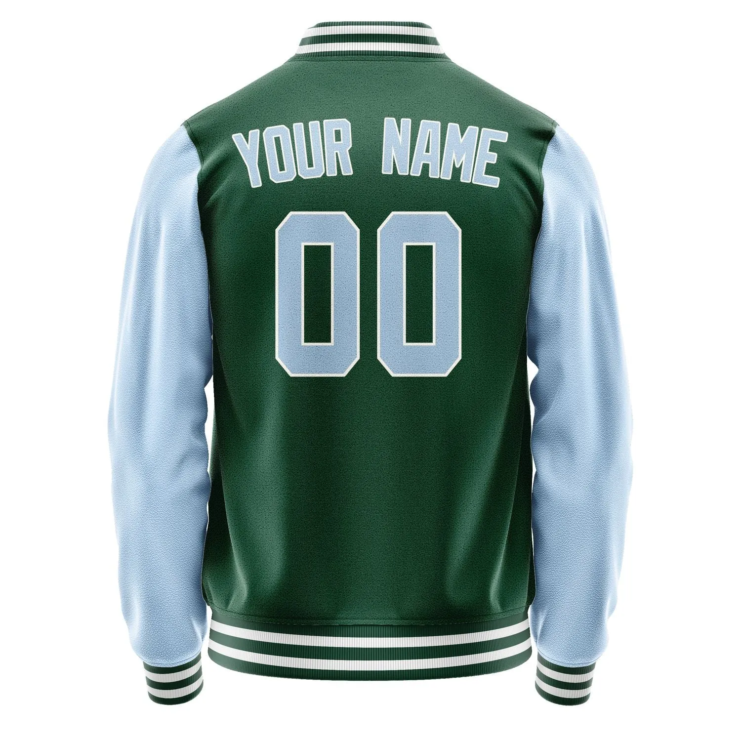 Custom Green Light Blue Jacket