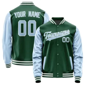 Custom Green Light Blue Jacket