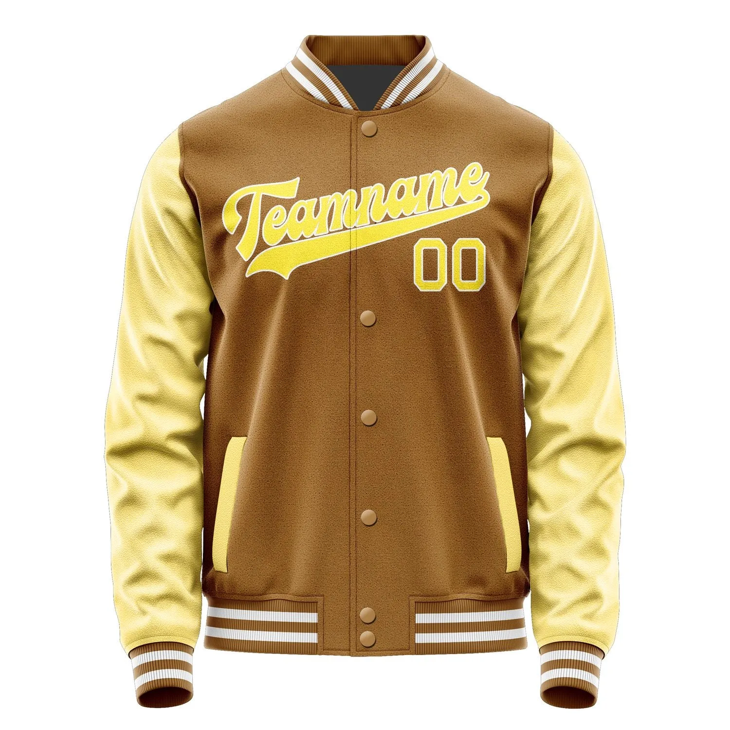 Custom Khaki Light Yellow Jacket
