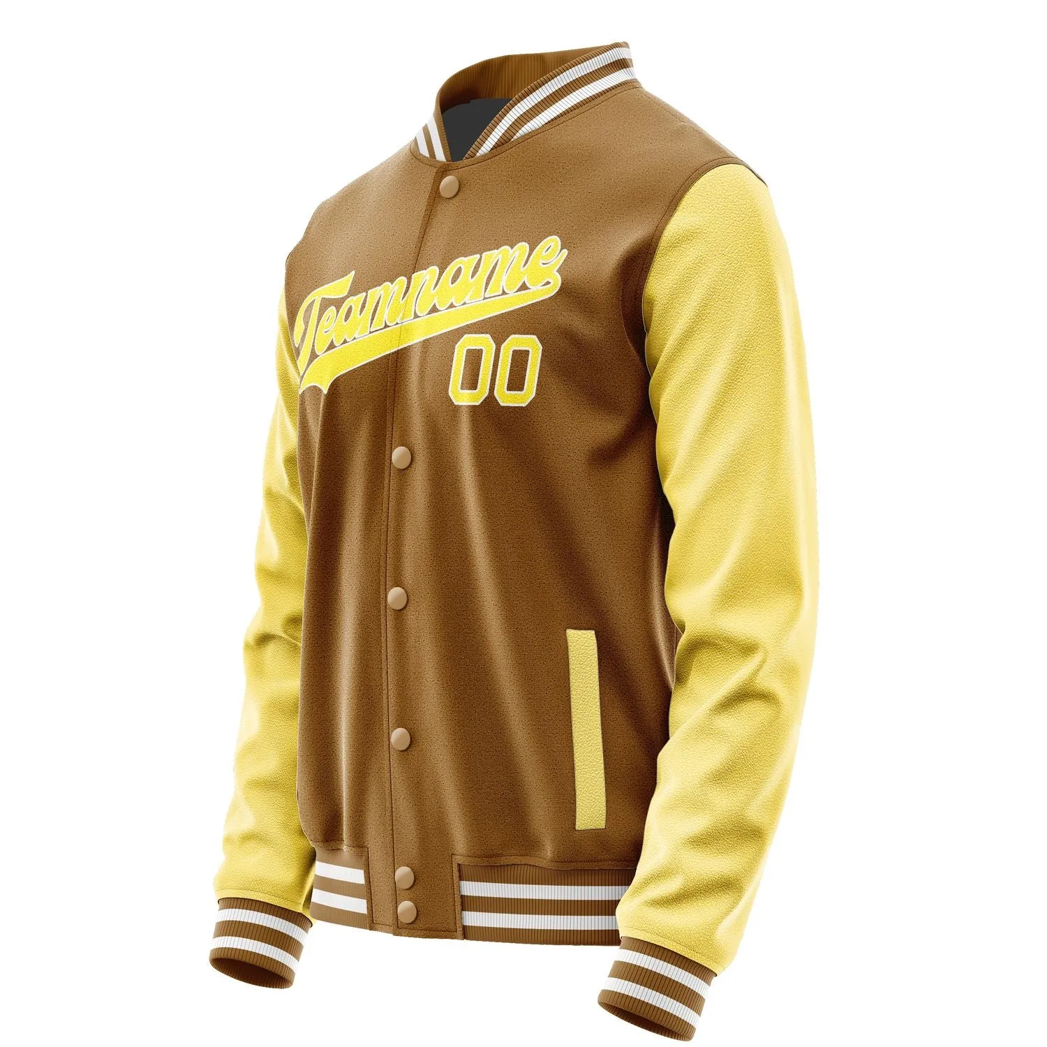 Custom Khaki Light Yellow Jacket