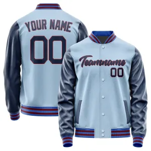 Custom Light Blue Blue Jacket