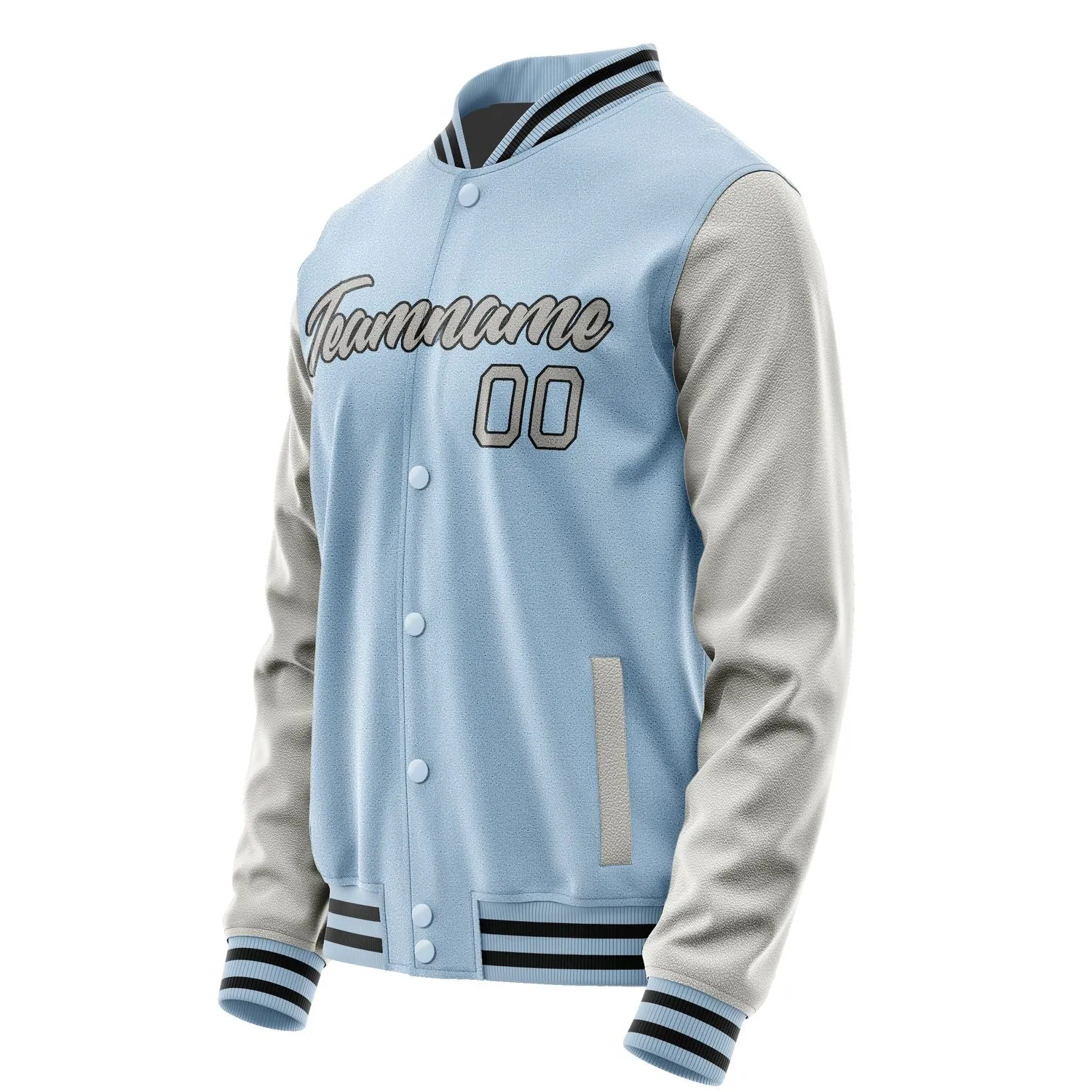 Custom Light Blue Cream Jacket