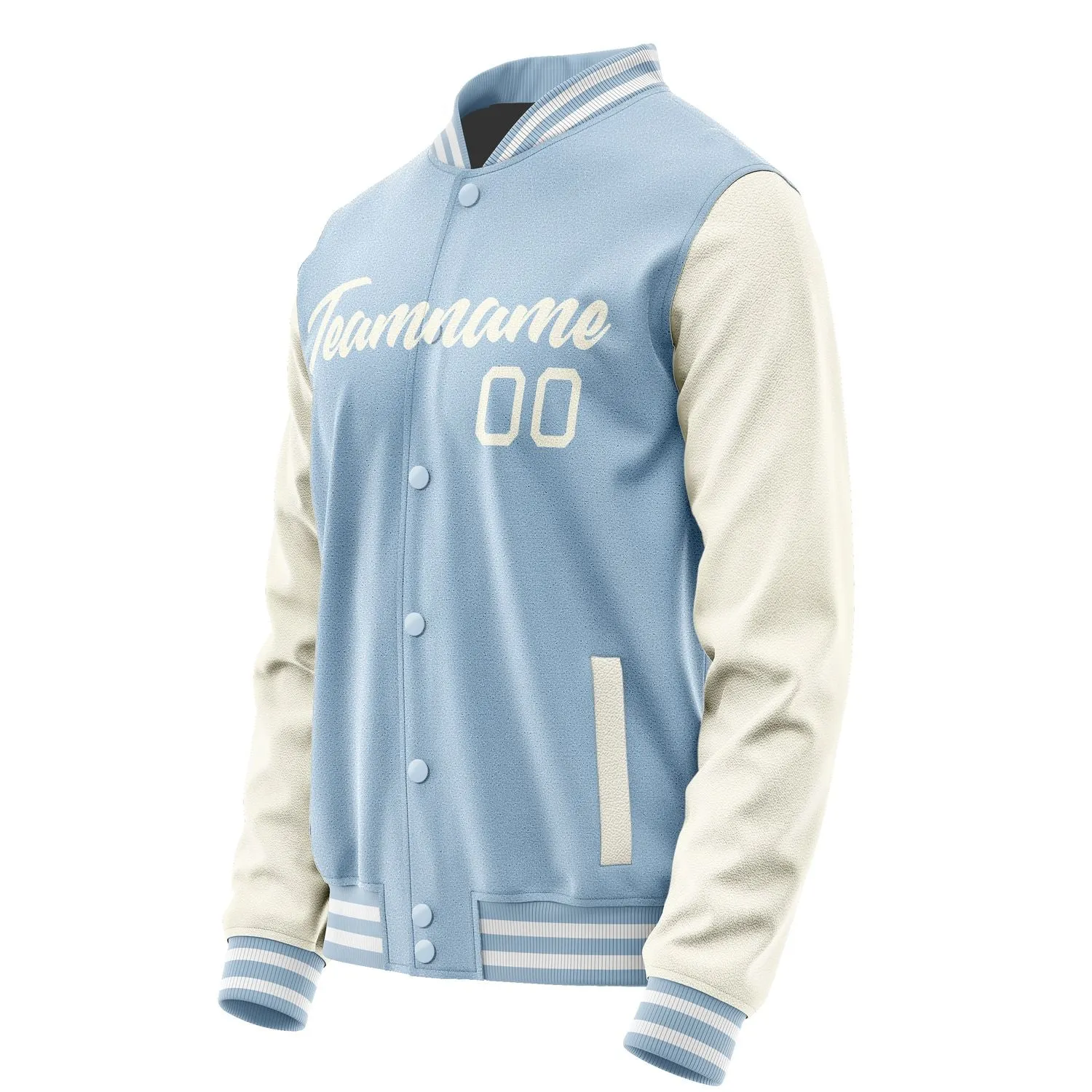 Custom Light Blue Cream Jacket