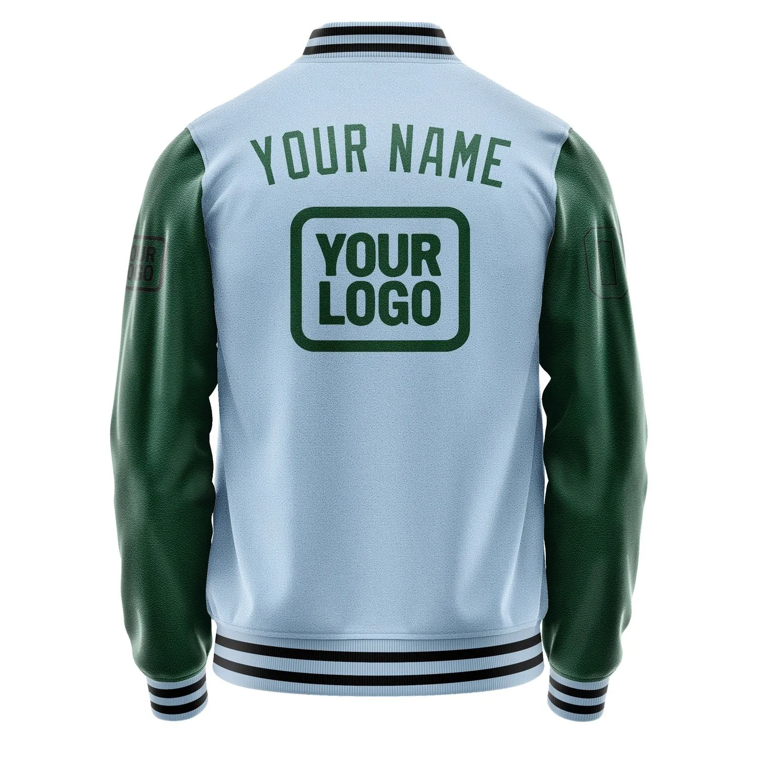 Custom Light Blue Green Jacket