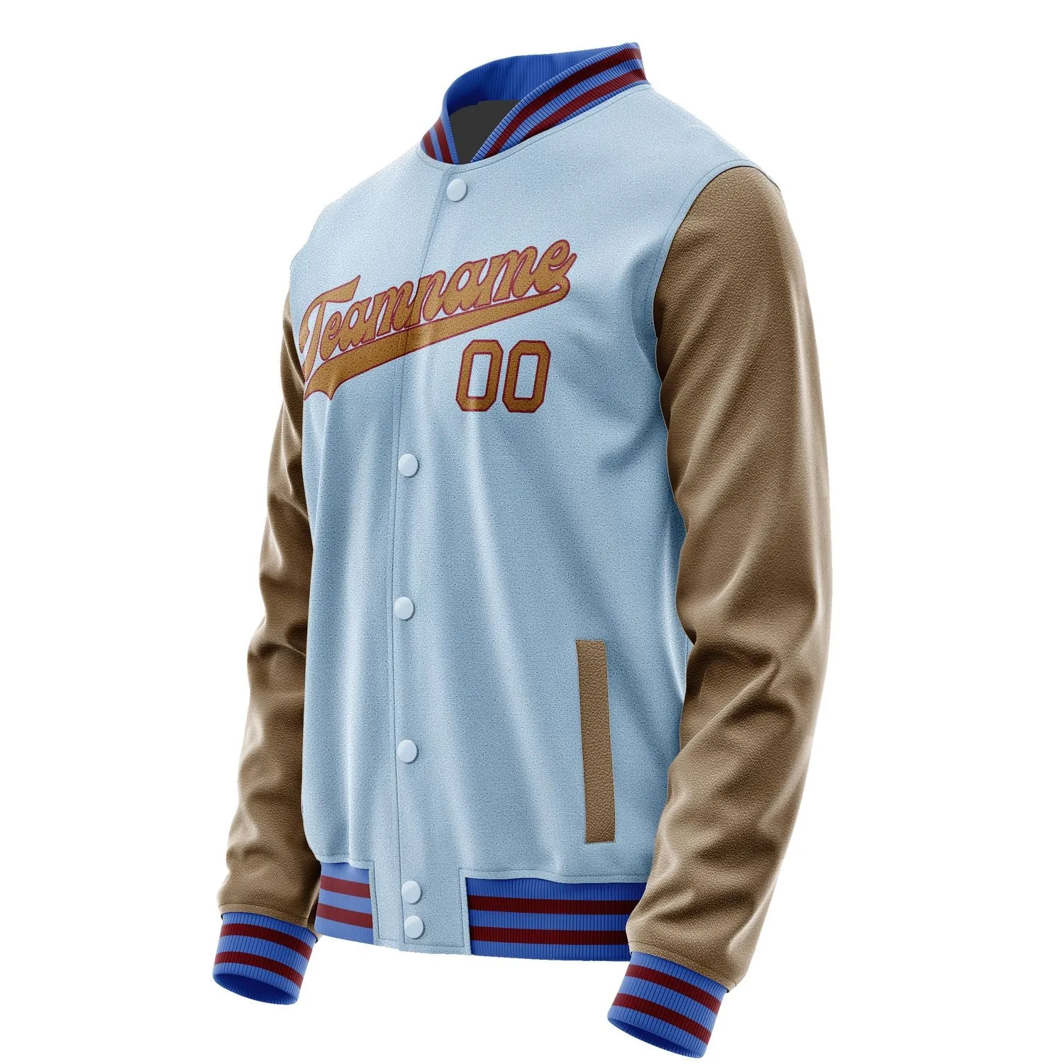 Custom Light Blue Khaki Jacket
