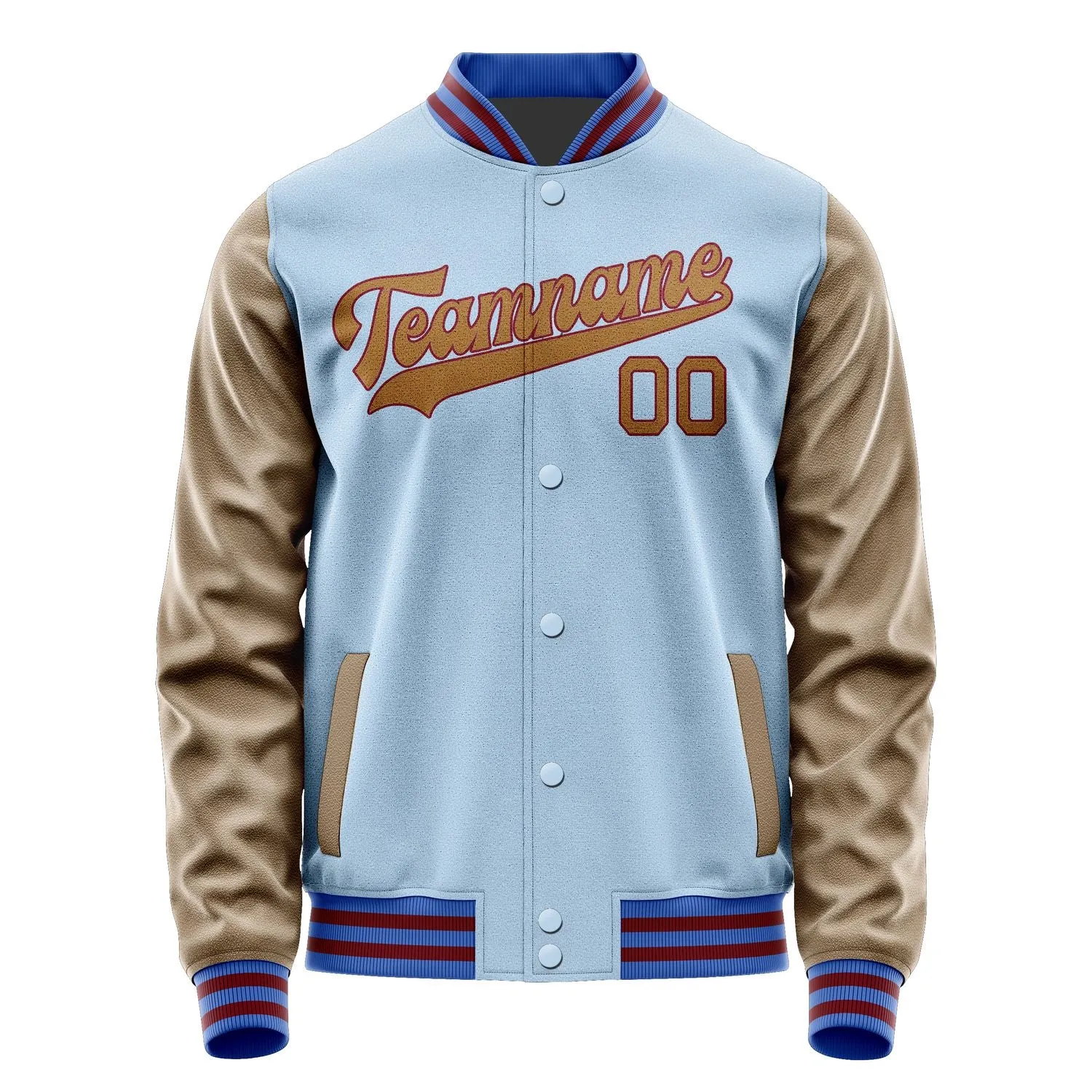 Custom Light Blue Khaki Jacket