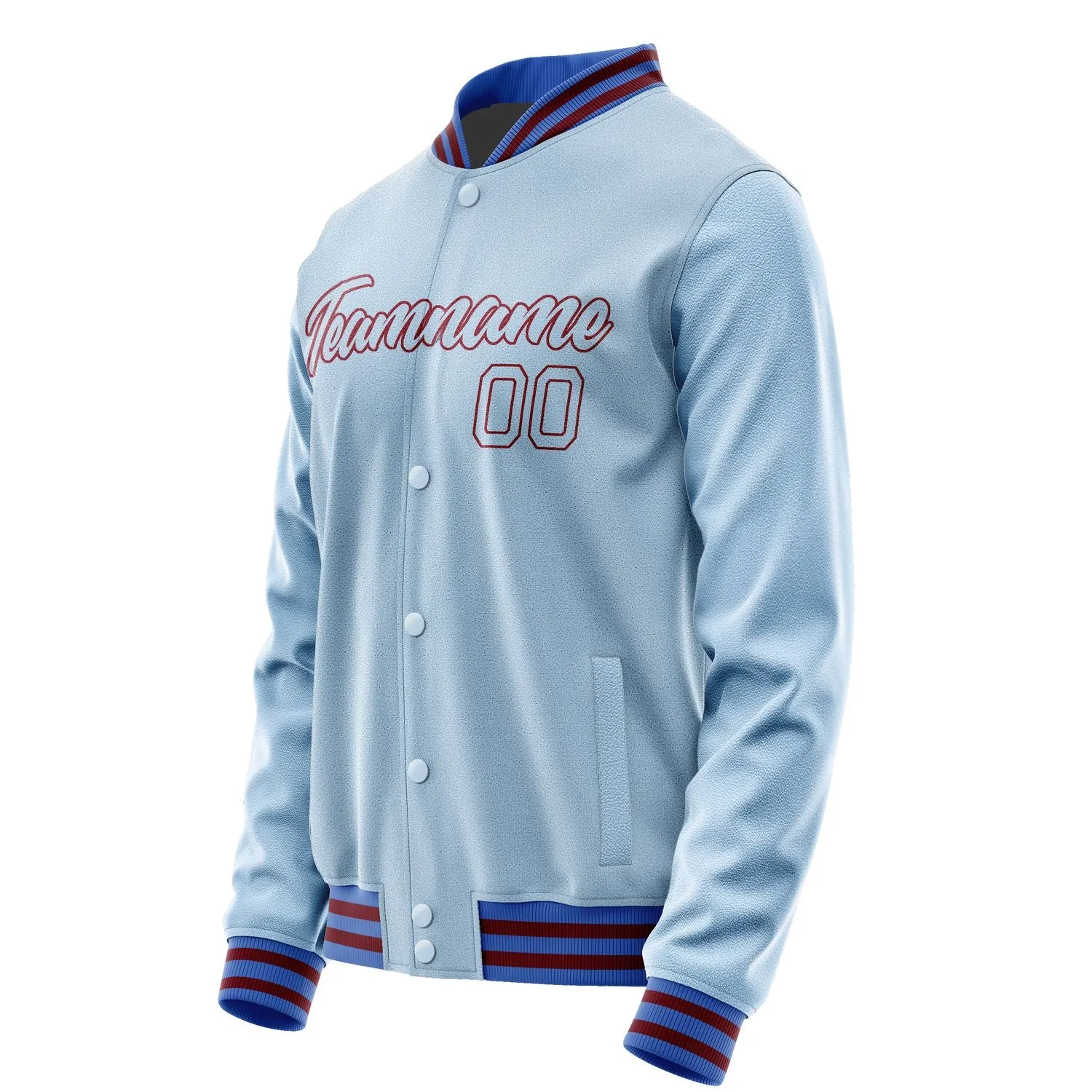 Custom Light Blue Light Blue Jacket