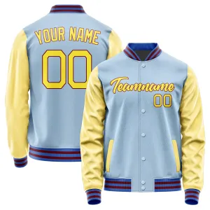 Custom Light Blue Light Yellow Jacket