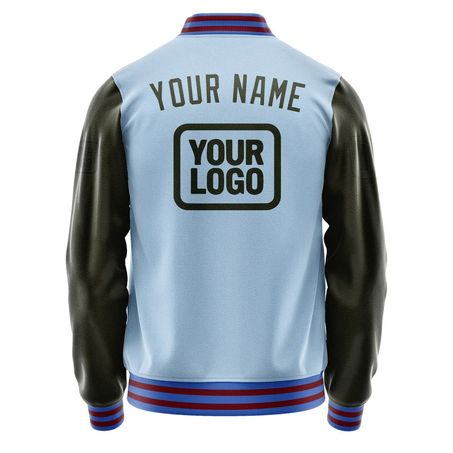 Custom Light Blue Olive Jacket