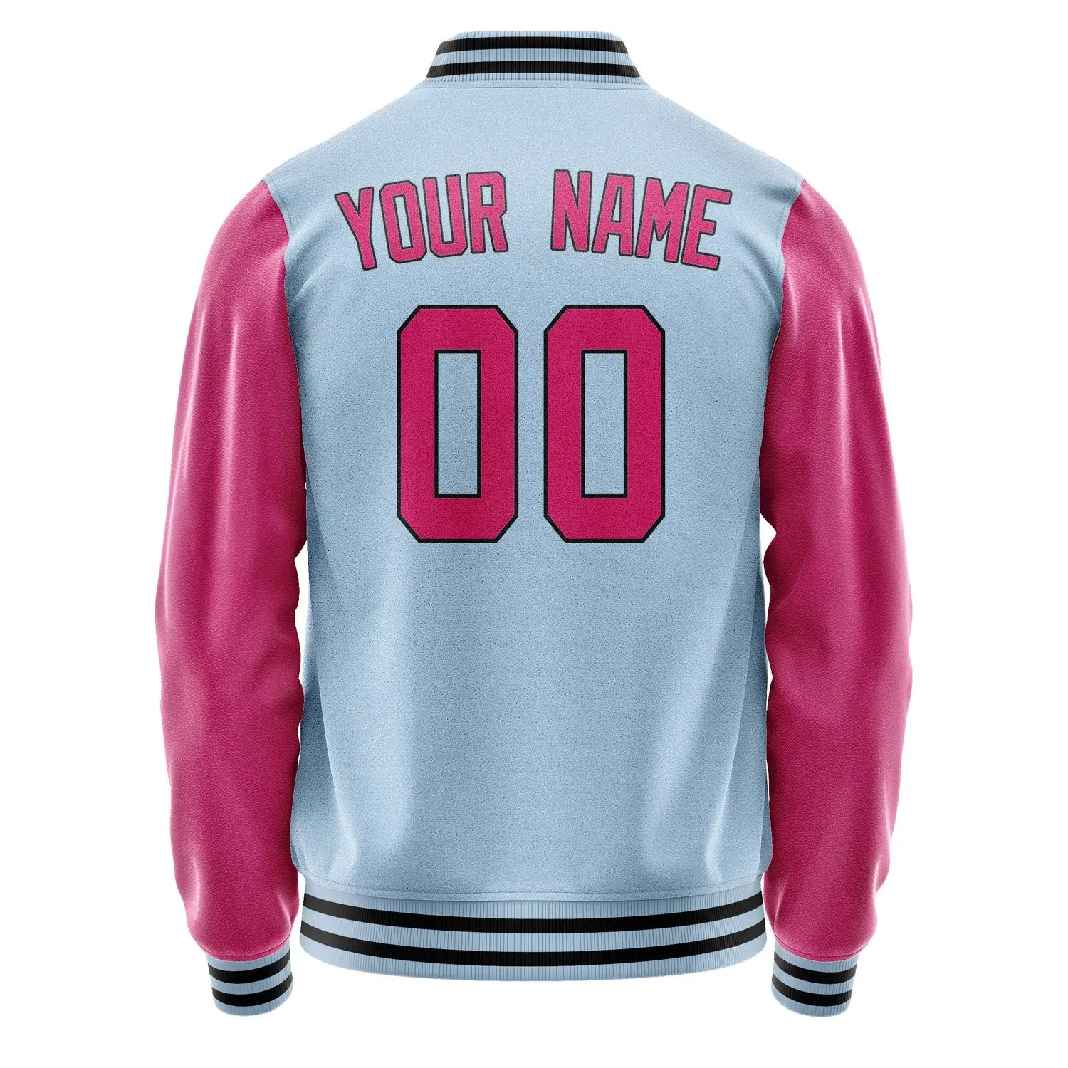 Custom Light Blue Pink Jacket