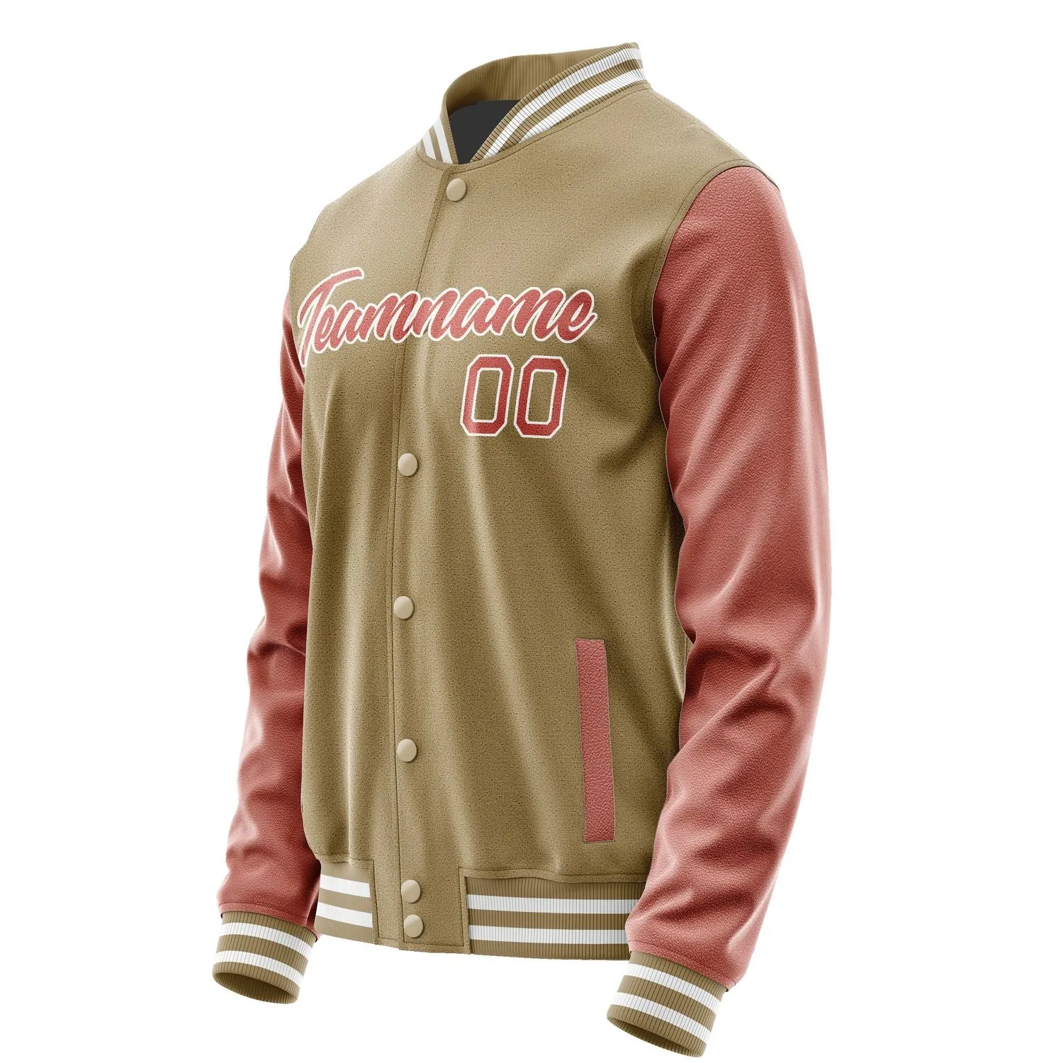 Custom Light Khaki Copper Rose Jacket