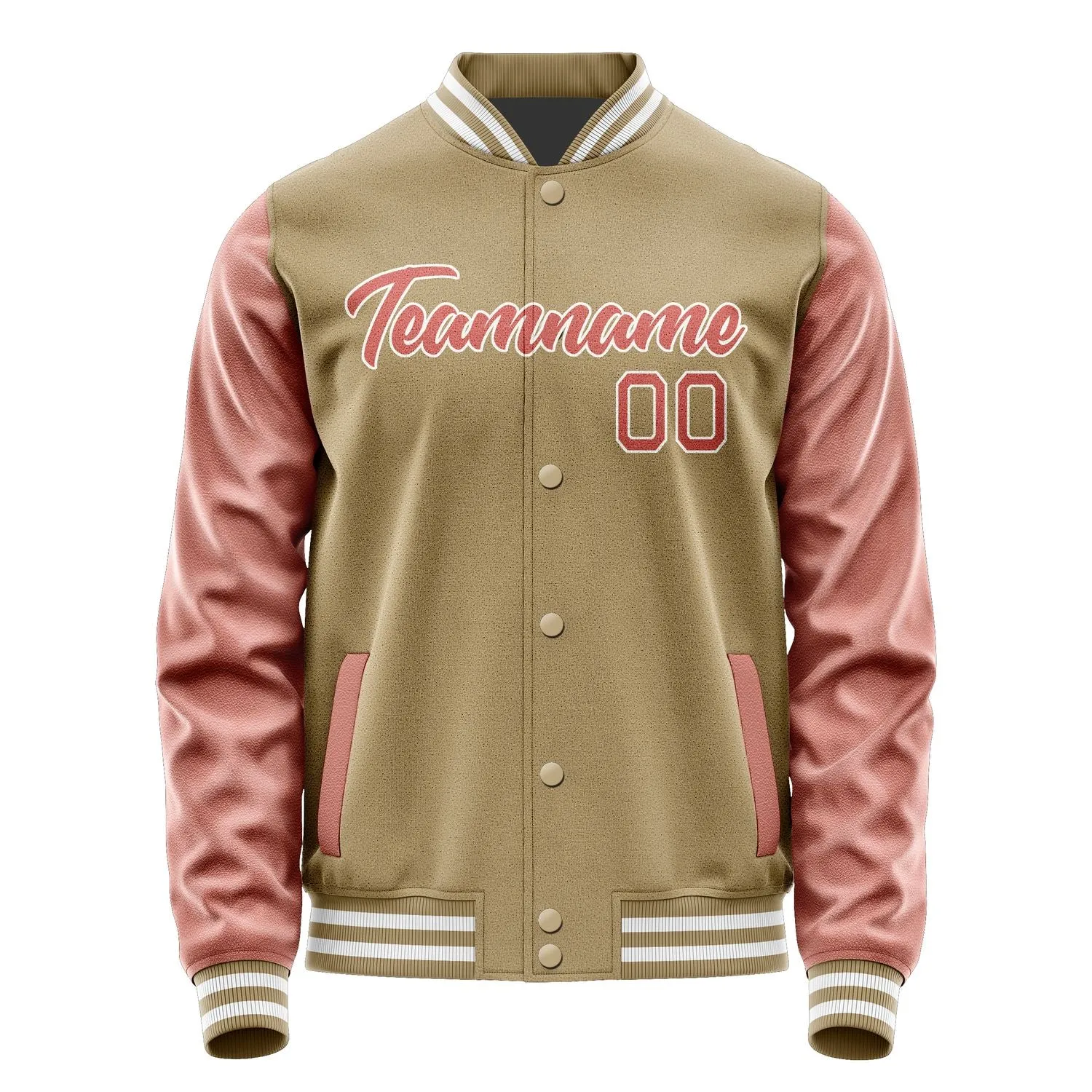 Custom Light Khaki Copper Rose Jacket
