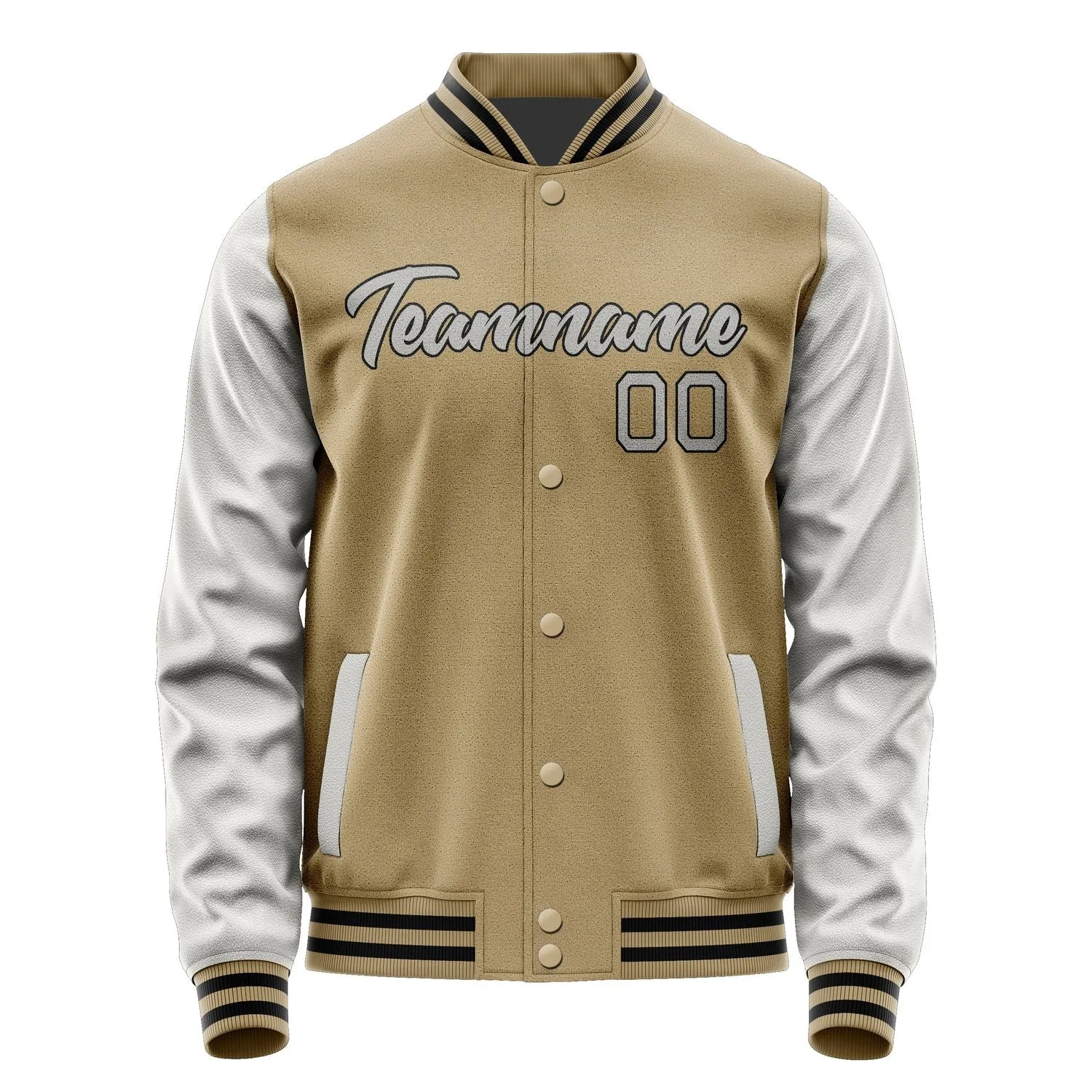 Custom Light Khaki Gray Jacket