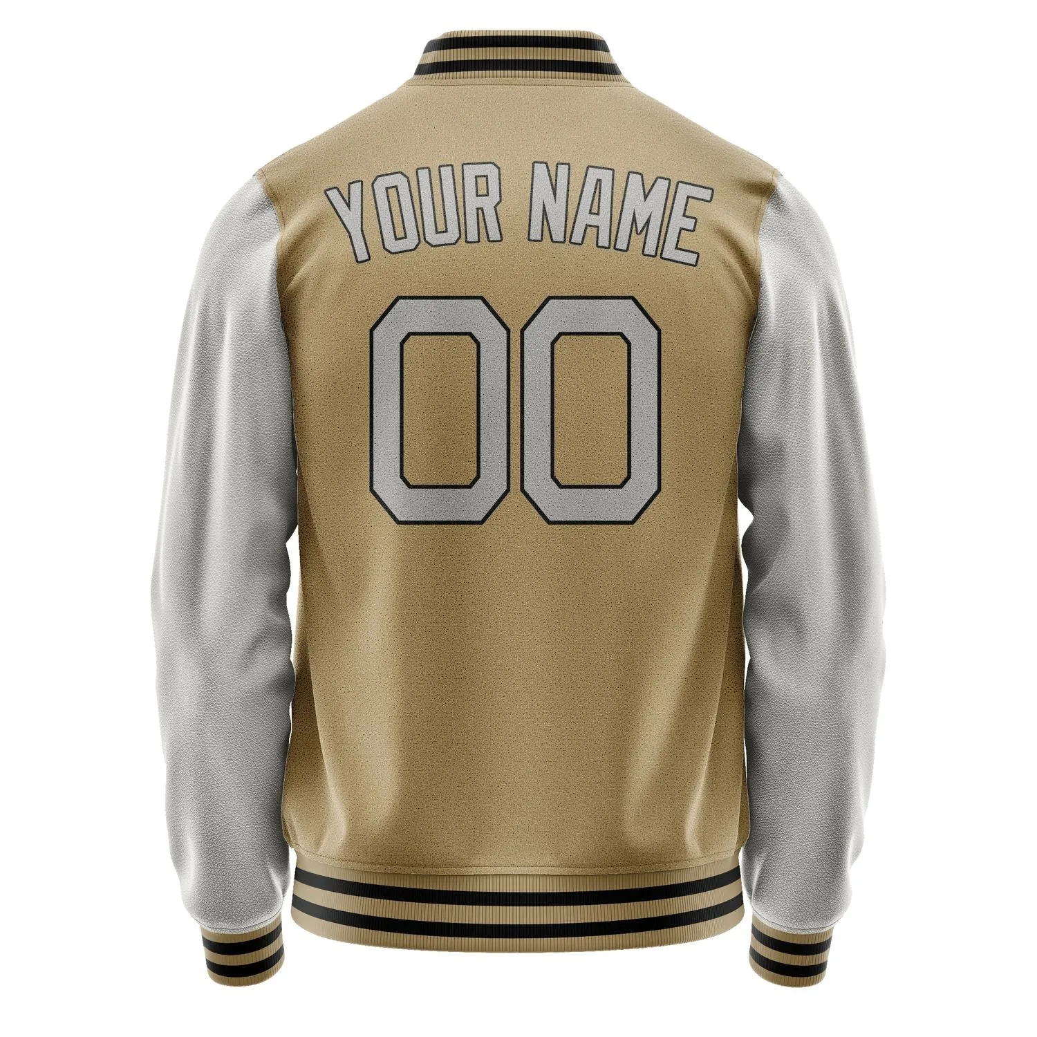Custom Light Khaki Gray Jacket