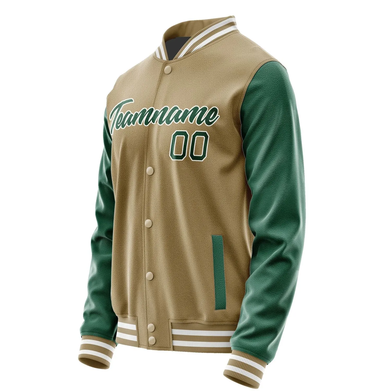 Custom Light Khaki Green Jacket