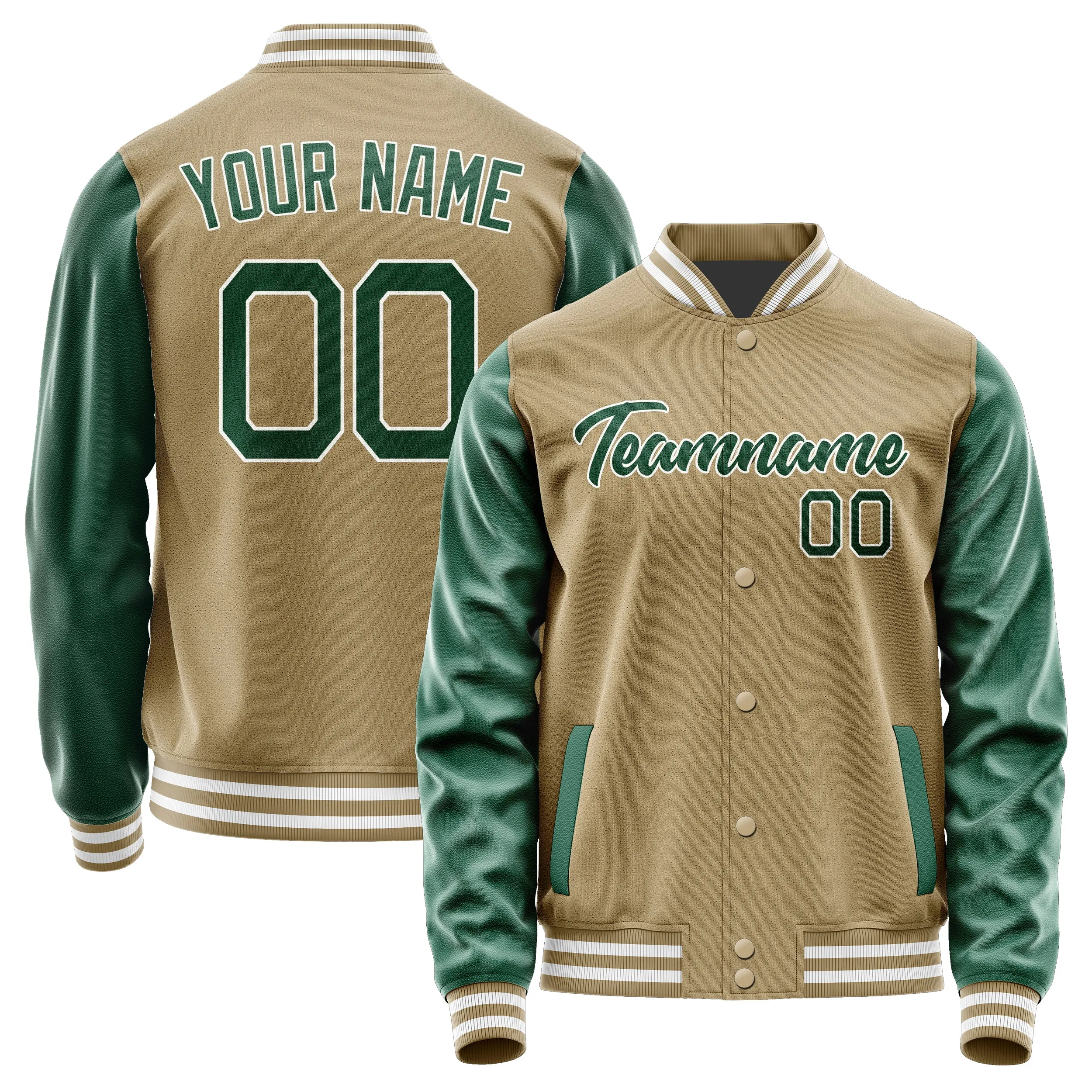 Custom Light Khaki Green Jacket