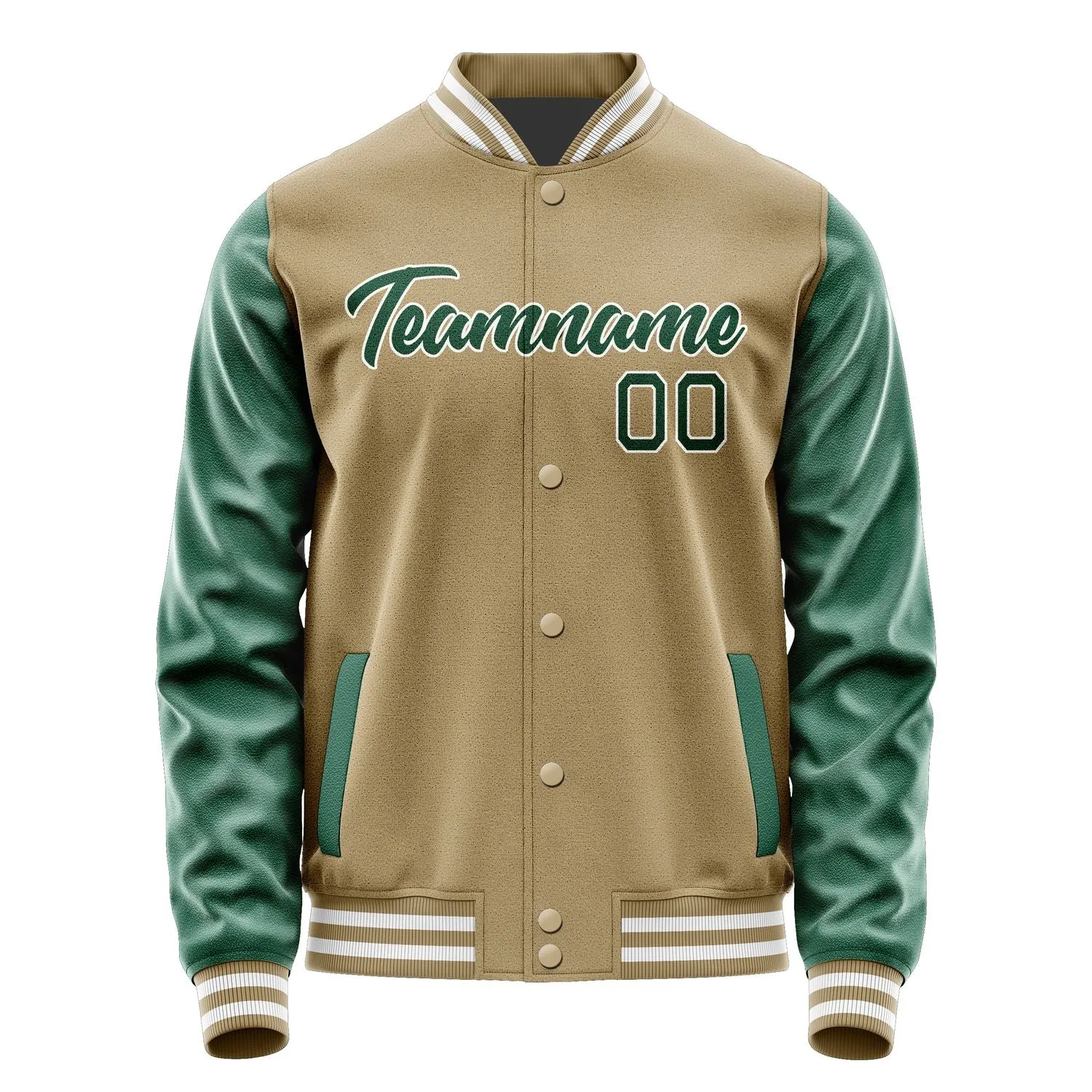 Custom Light Khaki Green Jacket