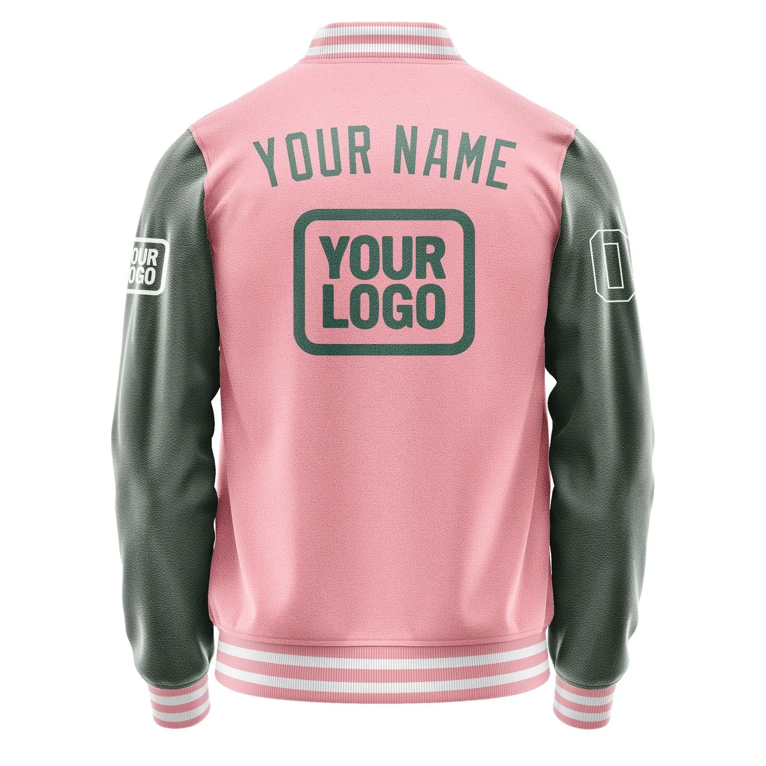 Custom Light Pink Blue Green Jacket