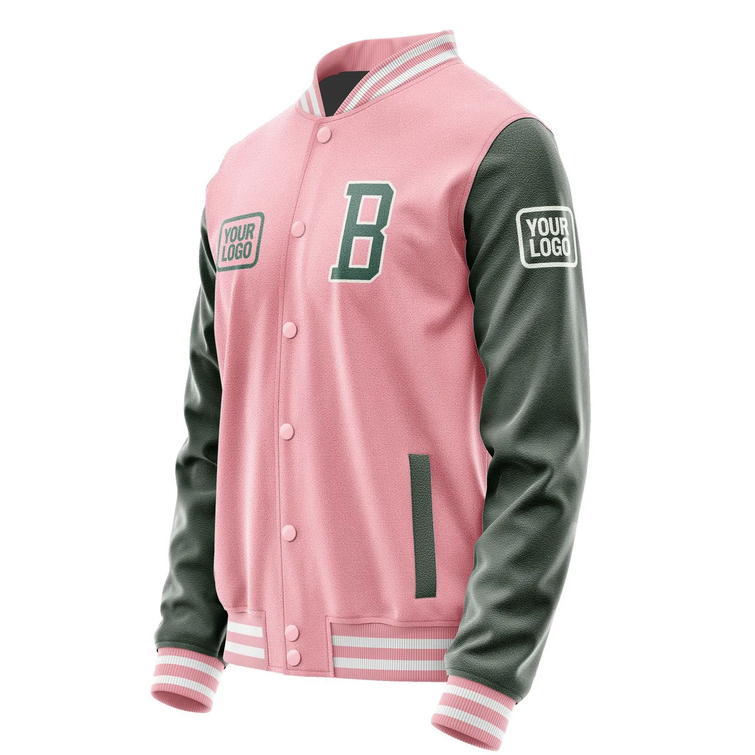 Custom Light Pink Blue Green Jacket