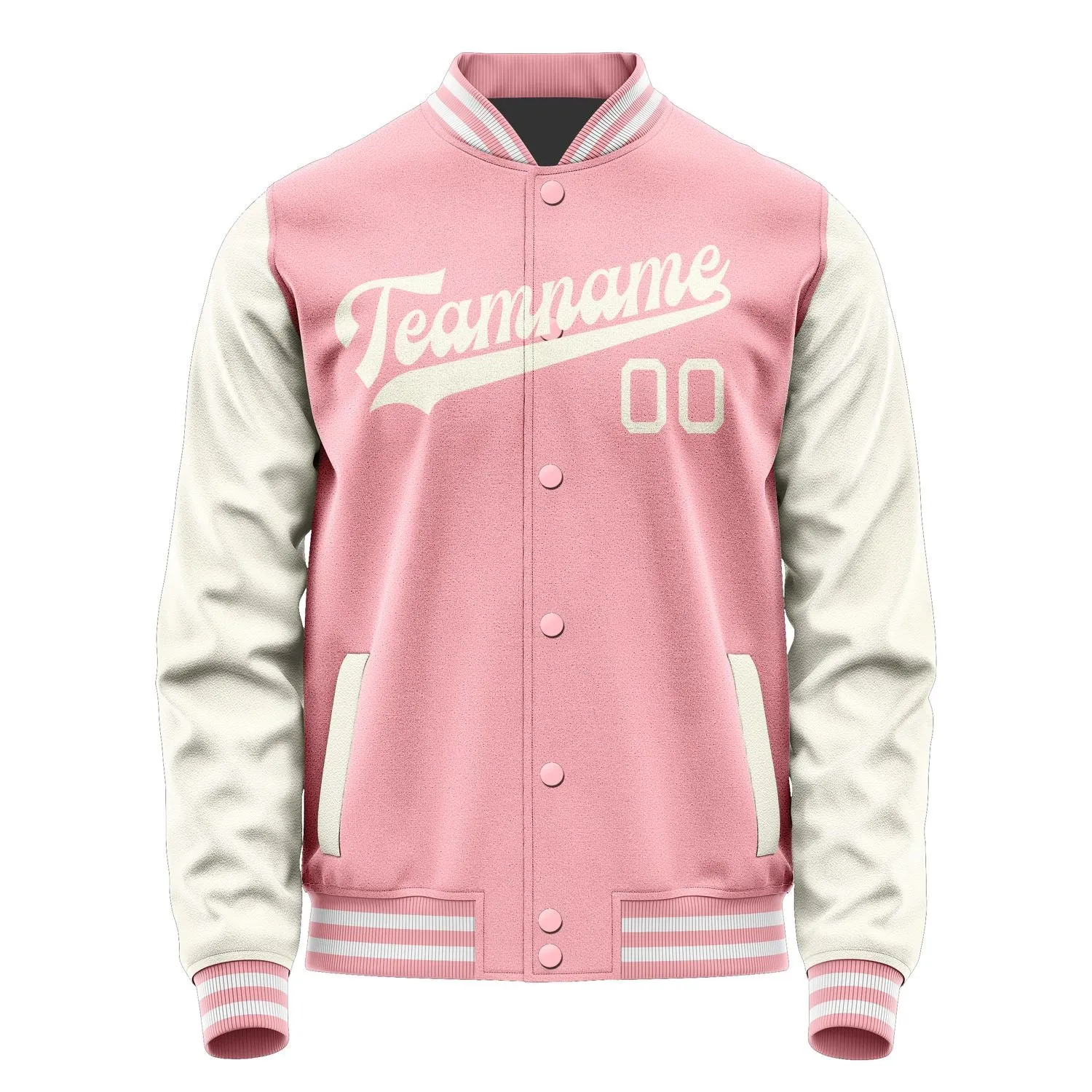 Custom Light Pink Cream Jacket