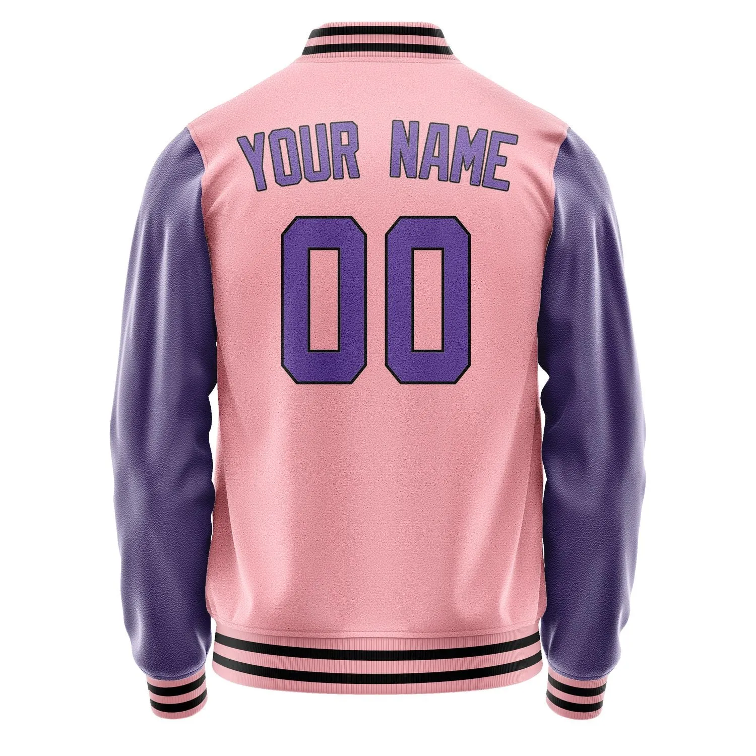 Custom Light Pink Light Purple Jacket