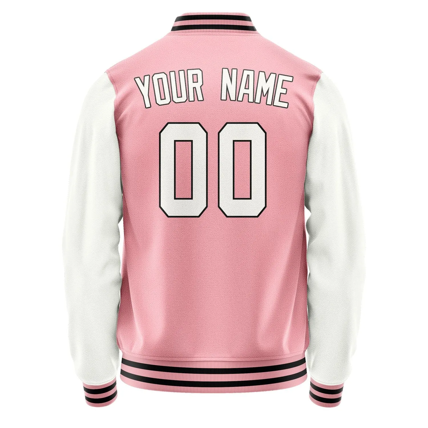 Custom Light Pink White Jacket