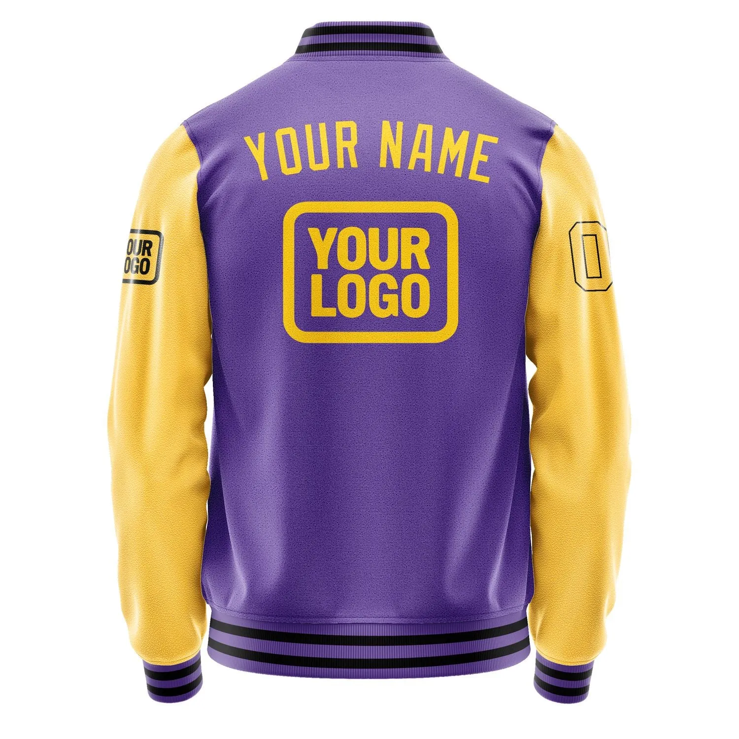 Custom Light Purple Gold Jacket