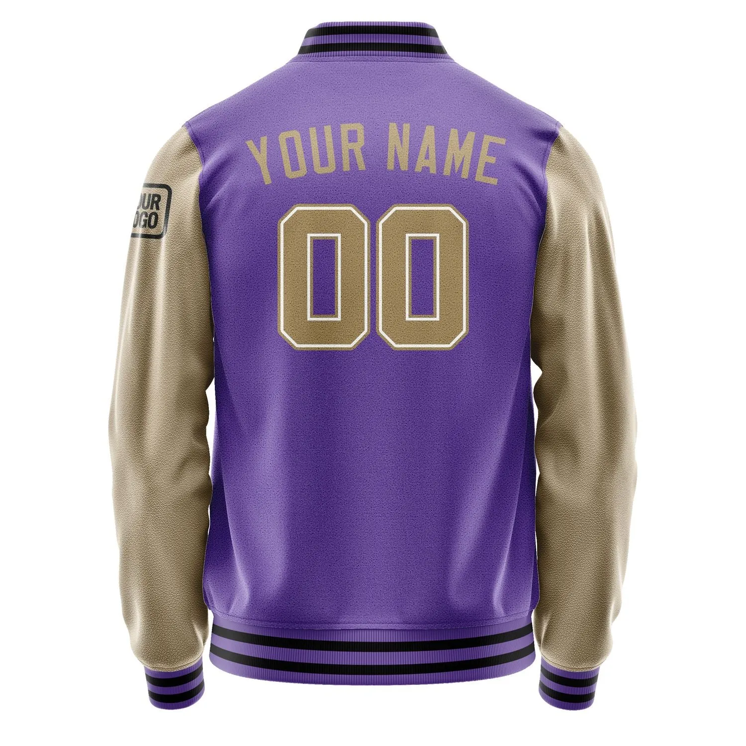 Custom Light Purple Light Khaki Jacket
