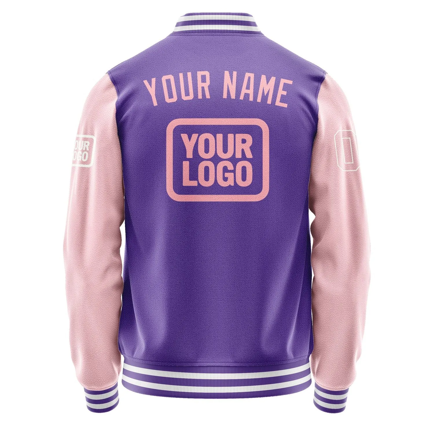 Custom Light Purple Light Pink Jacket