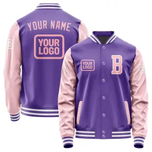 Custom Light Purple Light Pink Jacket
