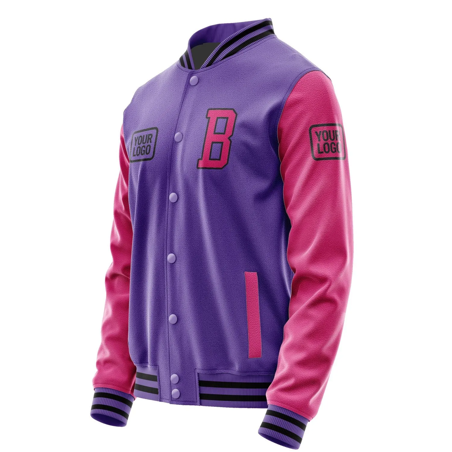 Custom Light Purple Pink Jacket