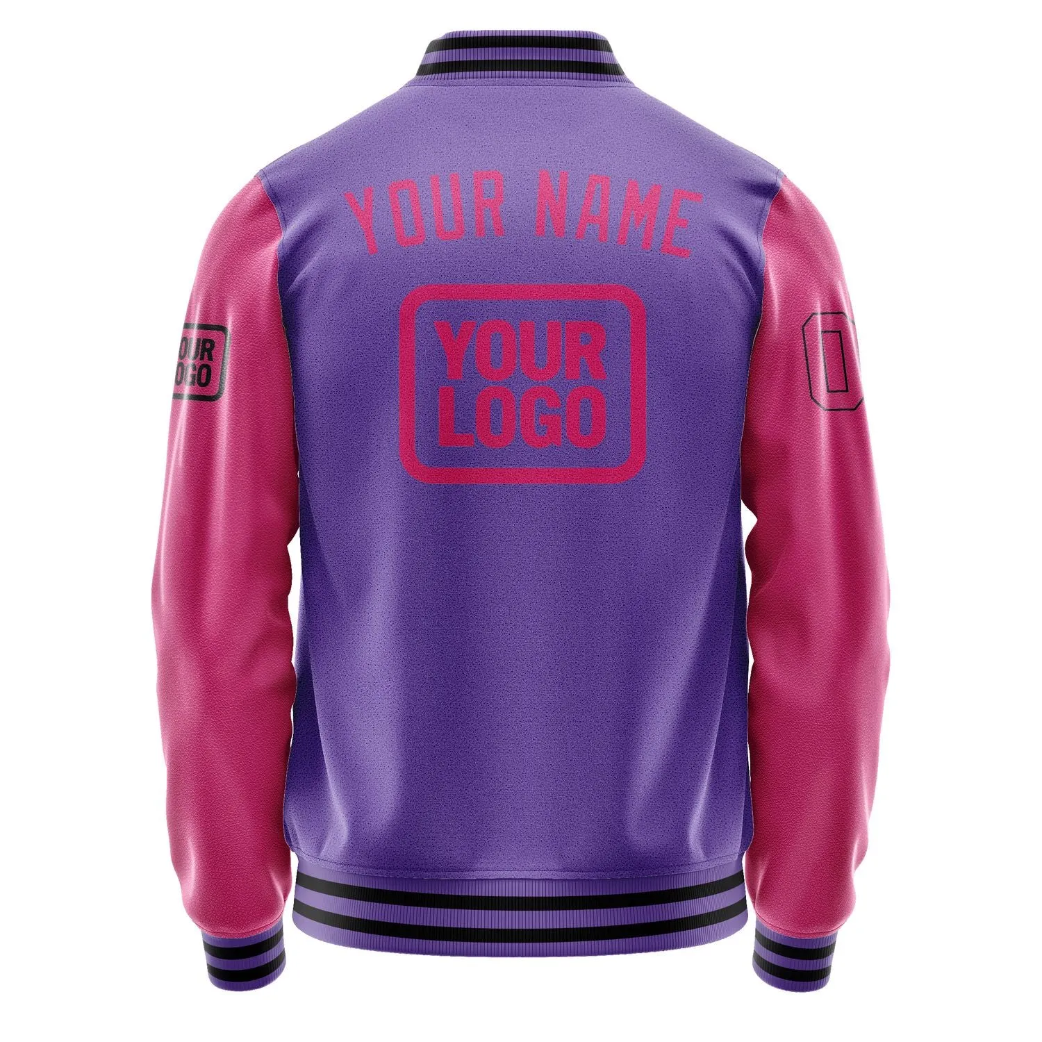 Custom Light Purple Pink Jacket