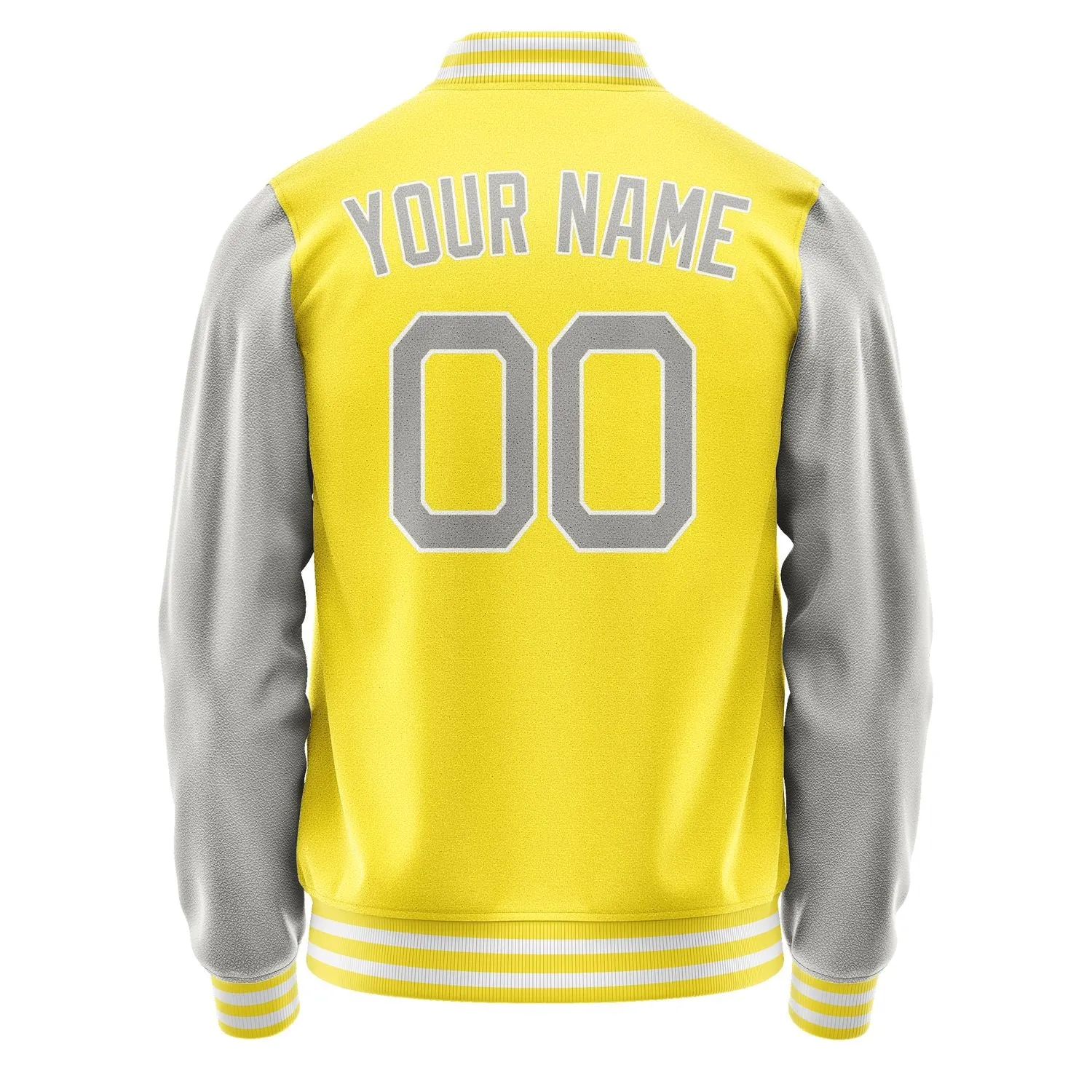 Custom Light Yellow Gray Jacket