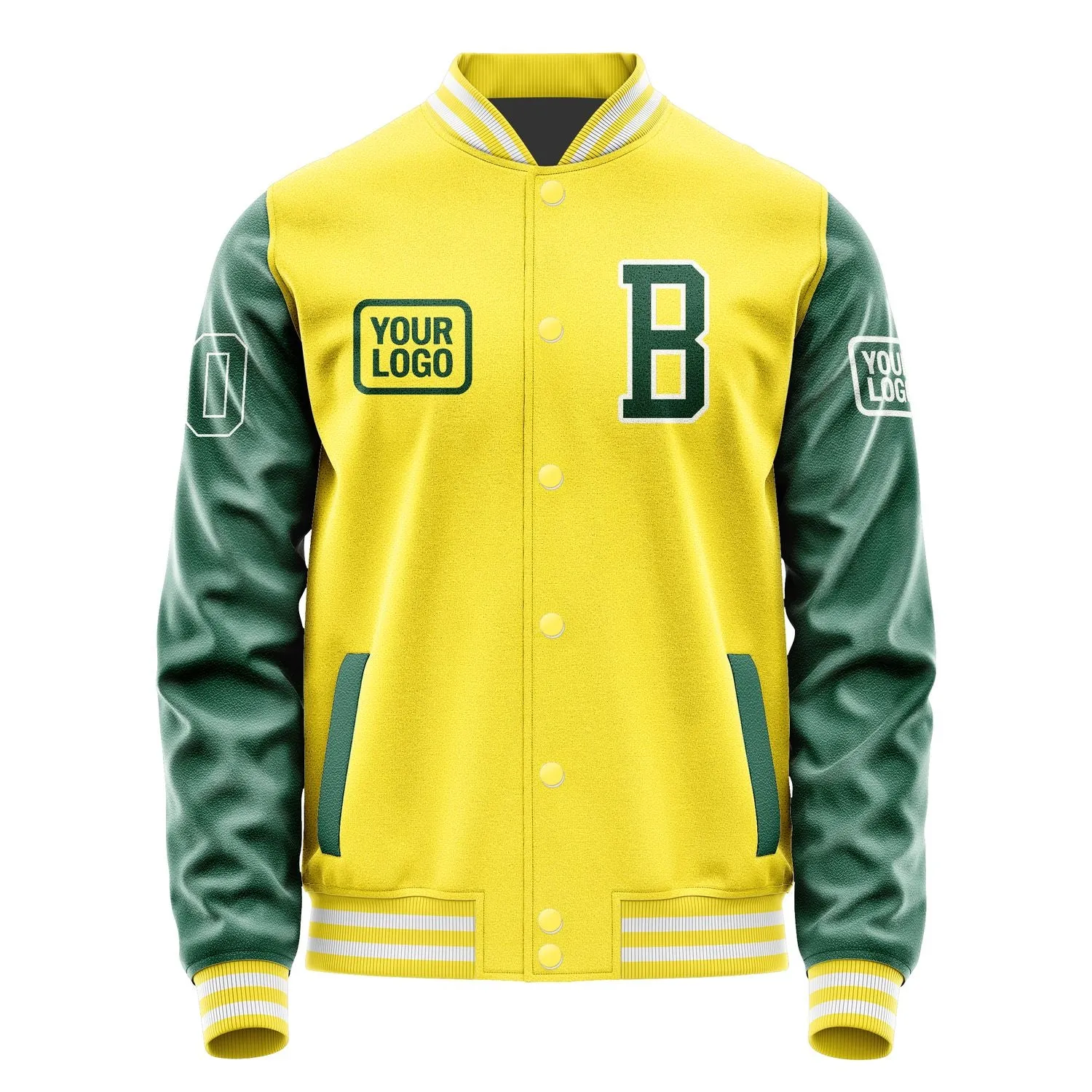 Custom Light Yellow Green Jacket