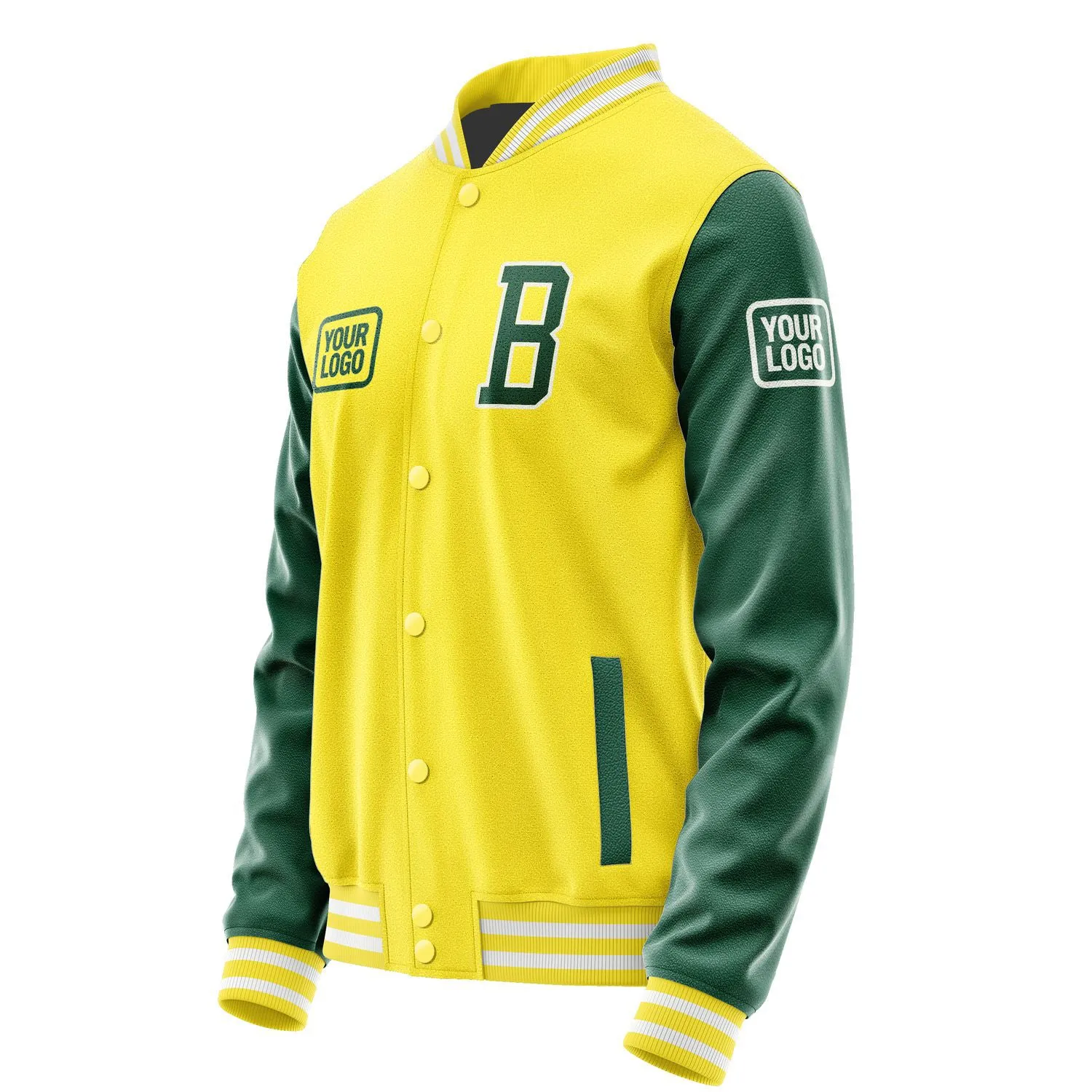 Custom Light Yellow Green Jacket