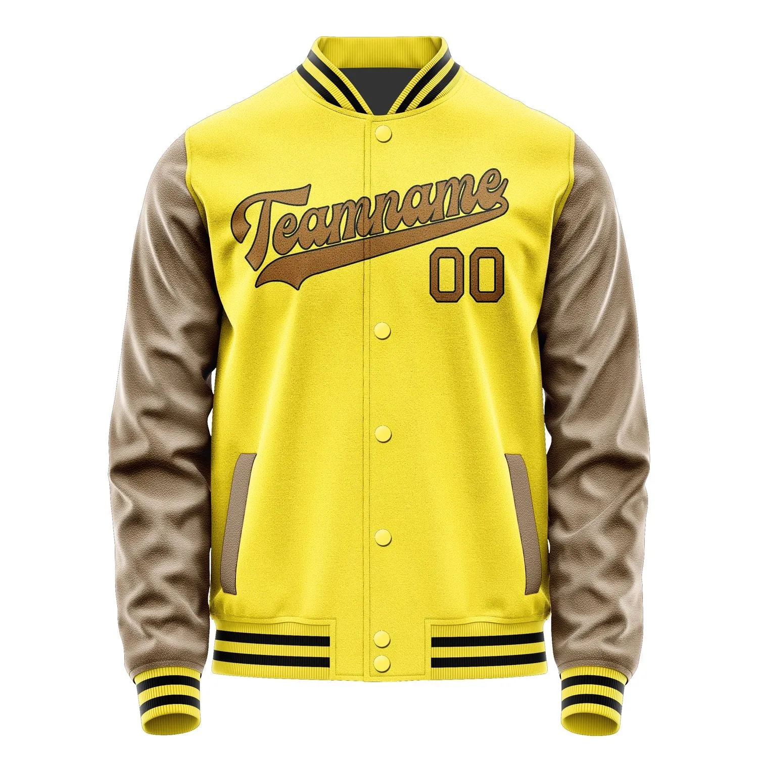 Custom Light Yellow Khaki Jacket