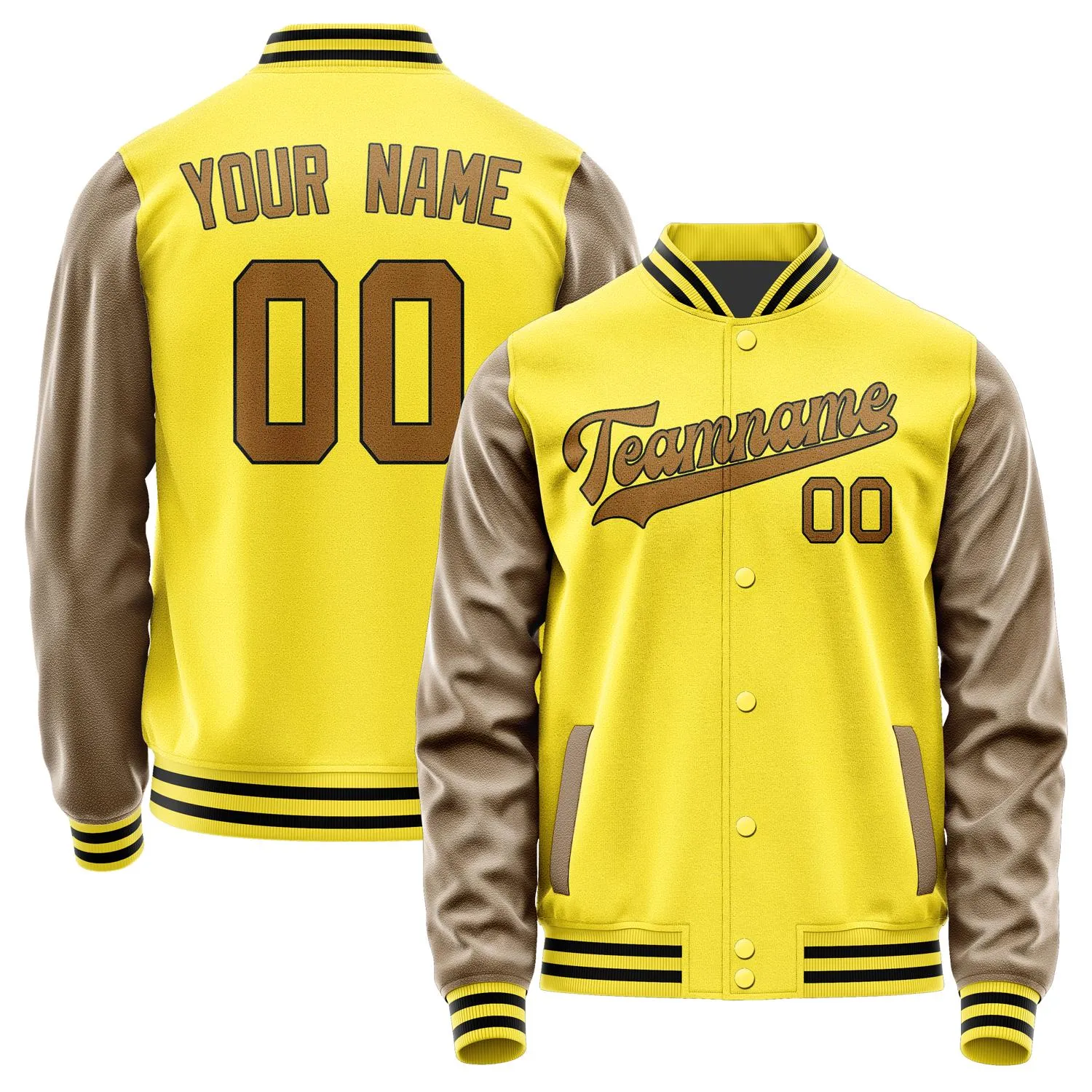 Custom Light Yellow Khaki Jacket