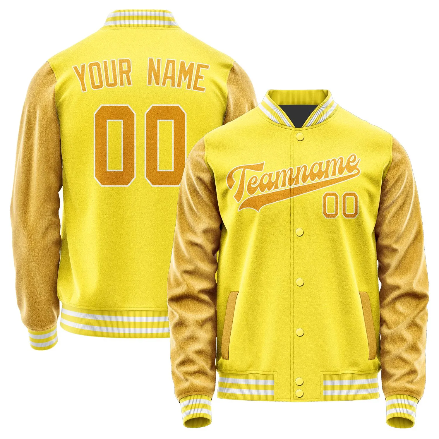 Custom Light Yellow Yellow Jacket