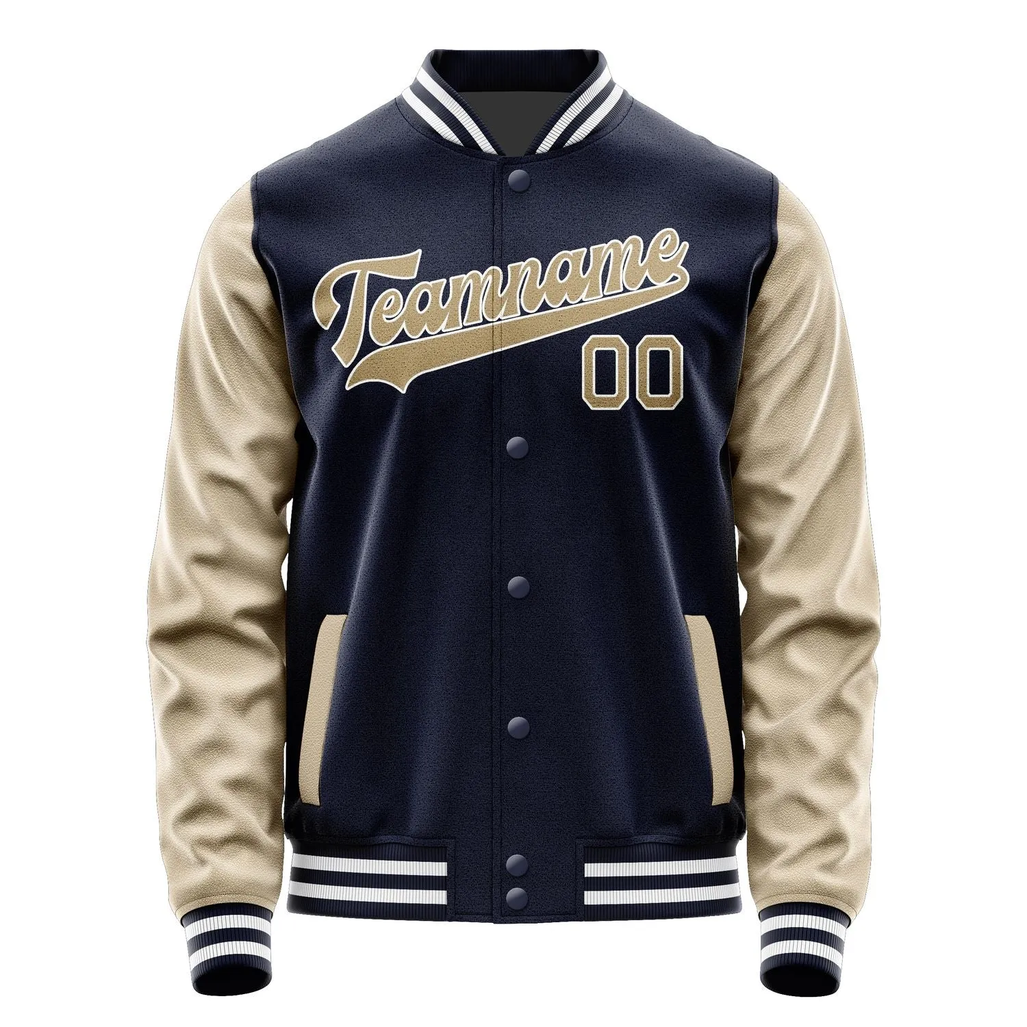 Custom Navy Light Khaki Jacket