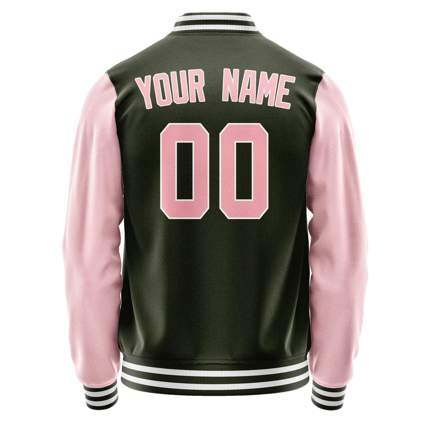 Custom Olive Light Pink Jacket
